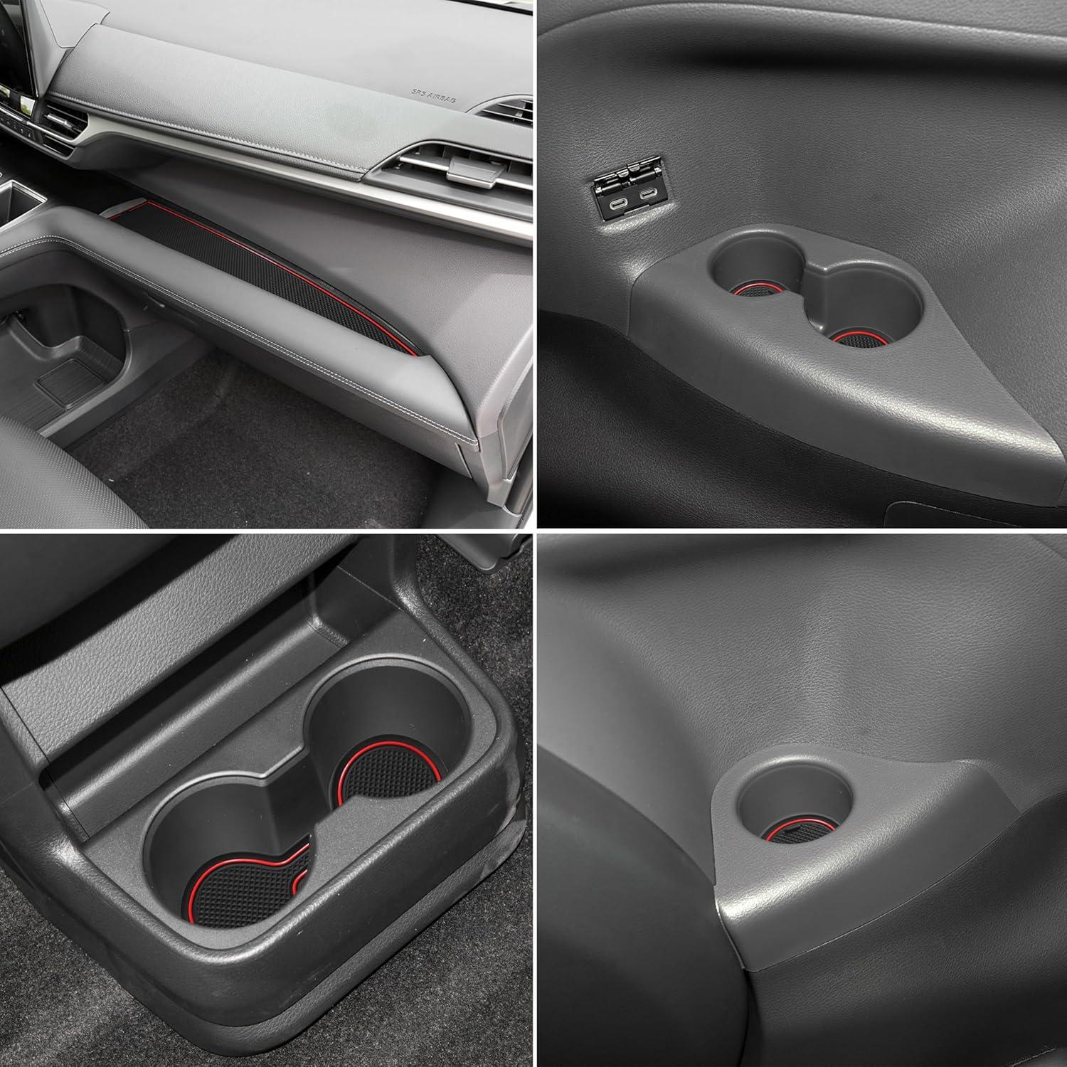 Inserto para Portavasos SENSHINE Toyota Sienna 2024-2021 Rojo