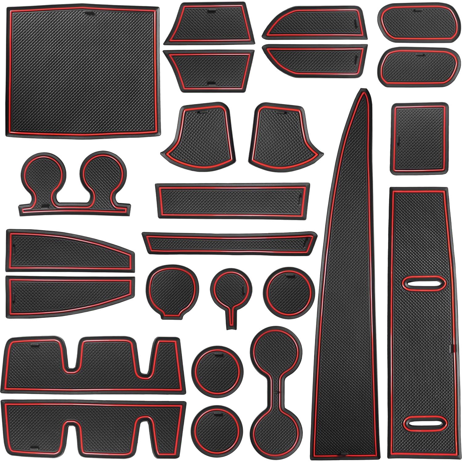 Inserto para Portavasos SENSHINE Toyota Sienna 2024-2021 Rojo