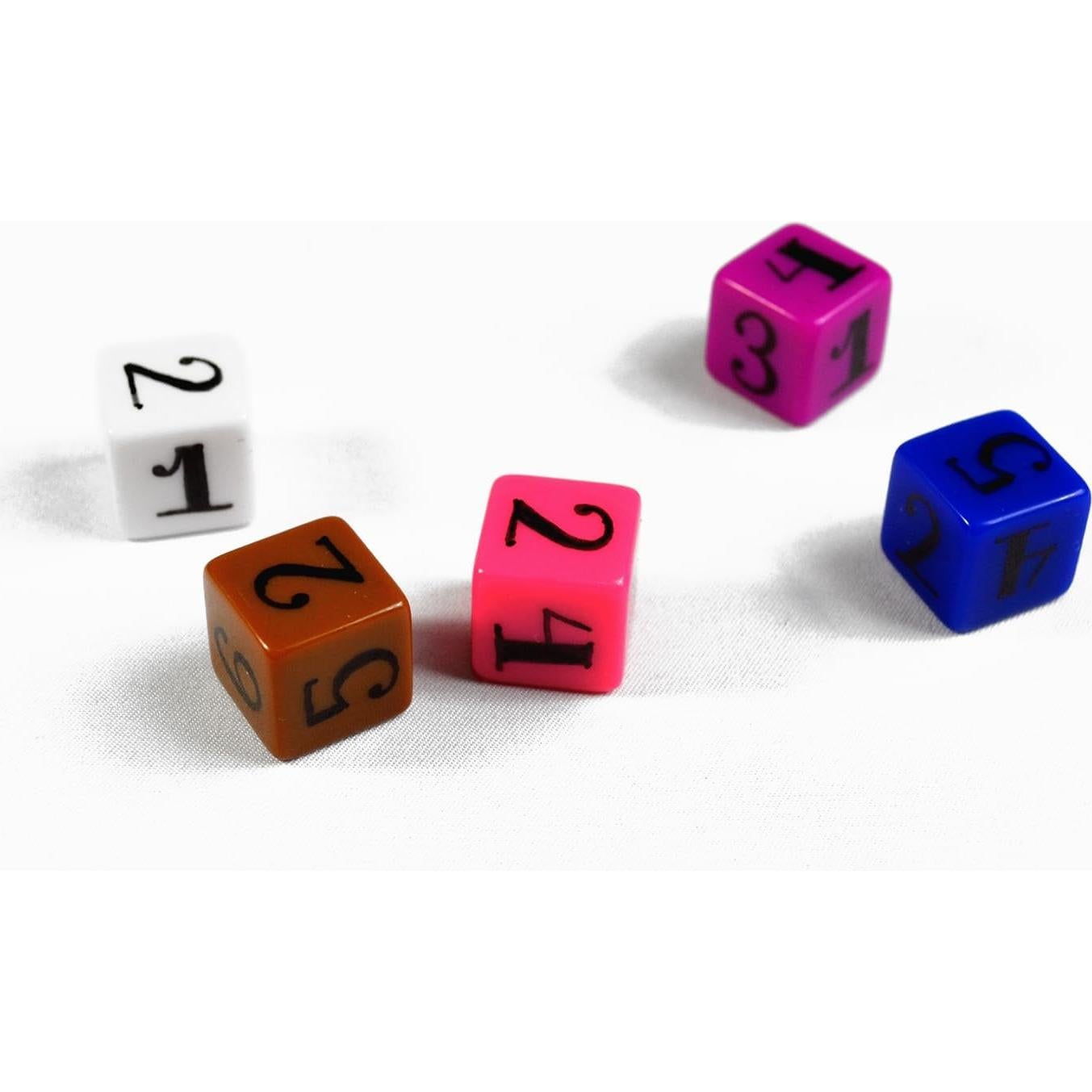 60 Dados en Blanco Multi-color Apostrophe Games - 7.87x16.51 cm