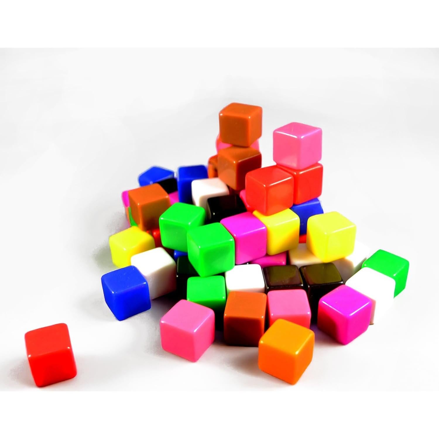 60 Dados en Blanco Multi-color Apostrophe Games - 7.87x16.51 cm