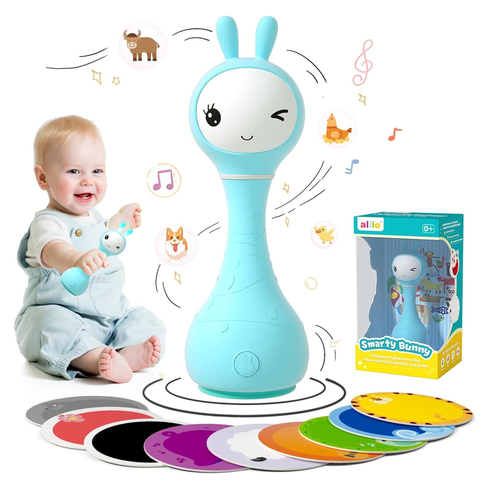 Sonajero Musical Alilo Smarty Bunny Azul 0-24 Meses