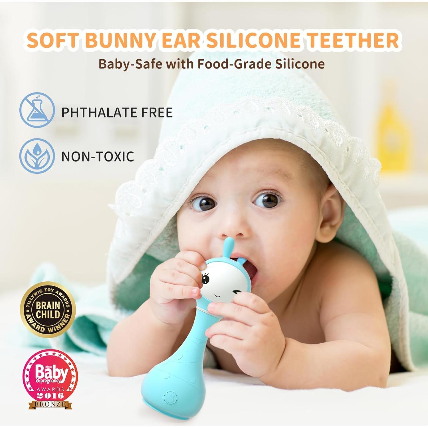 Sonajero Musical Alilo Smarty Bunny Azul 0-24 Meses