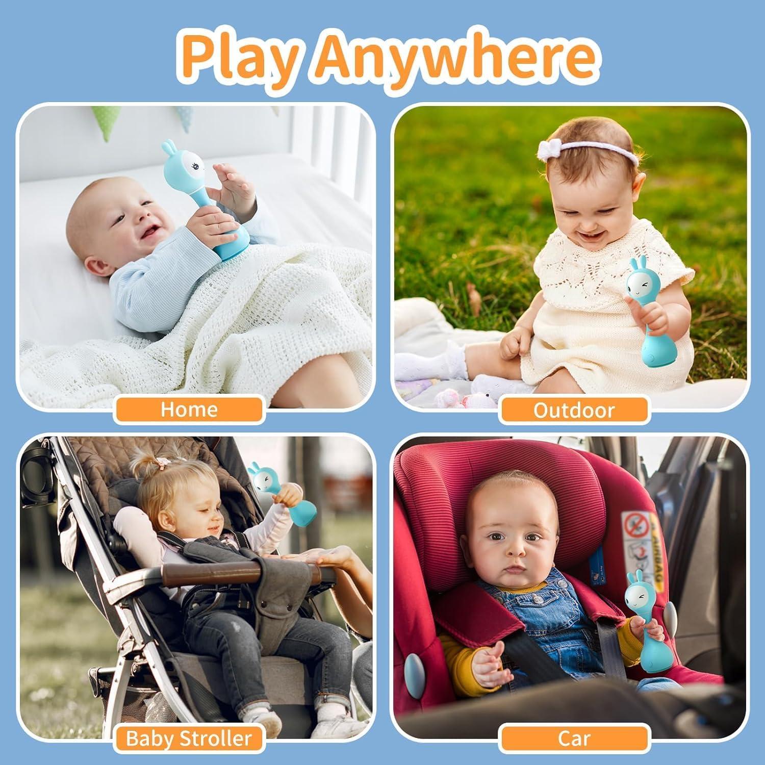 Sonajero Musical Alilo Smarty Bunny Azul 0-24 Meses