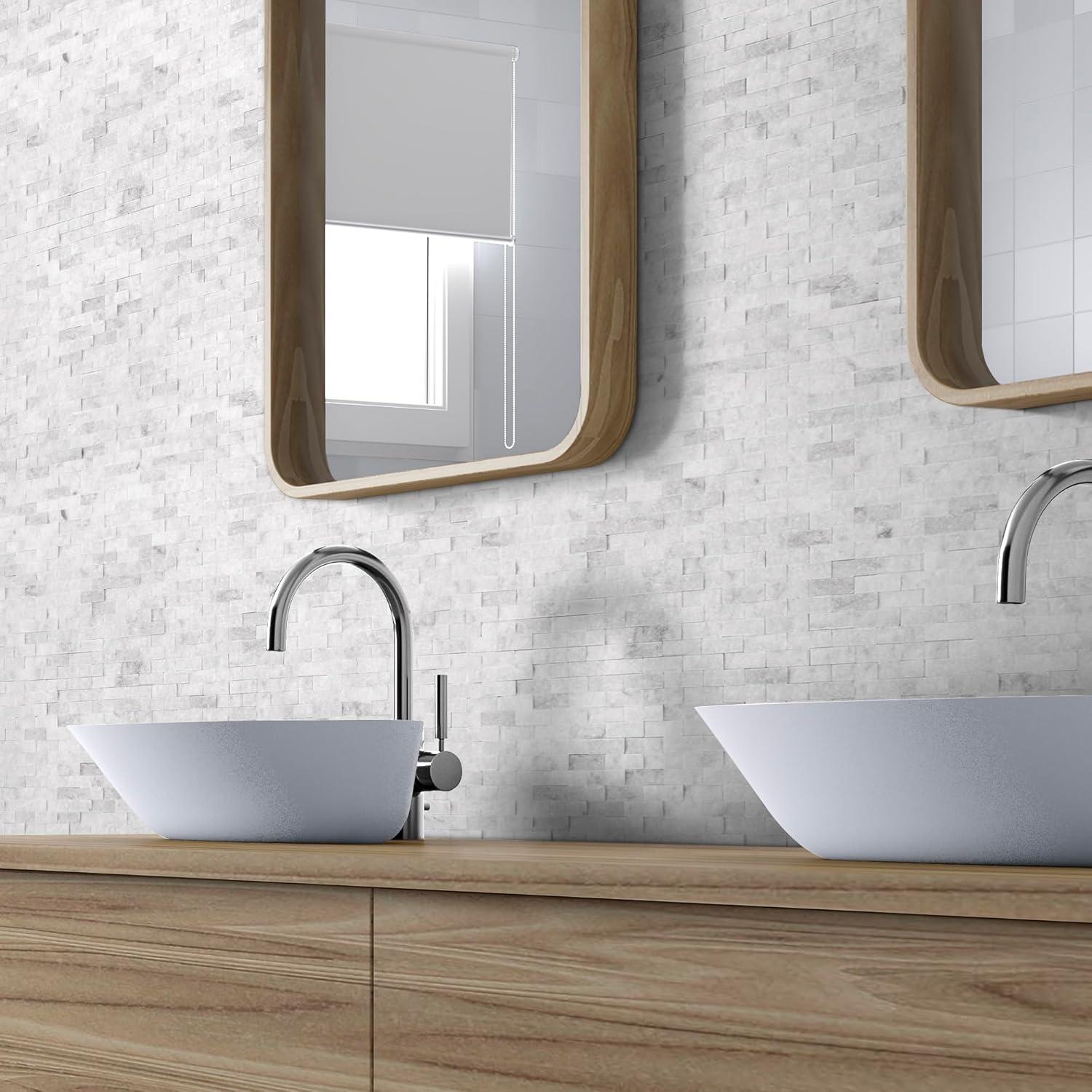 Azulejos de Mosaico Natural Autoadhesivos Sunwings 5 Hojas 0.385 m²