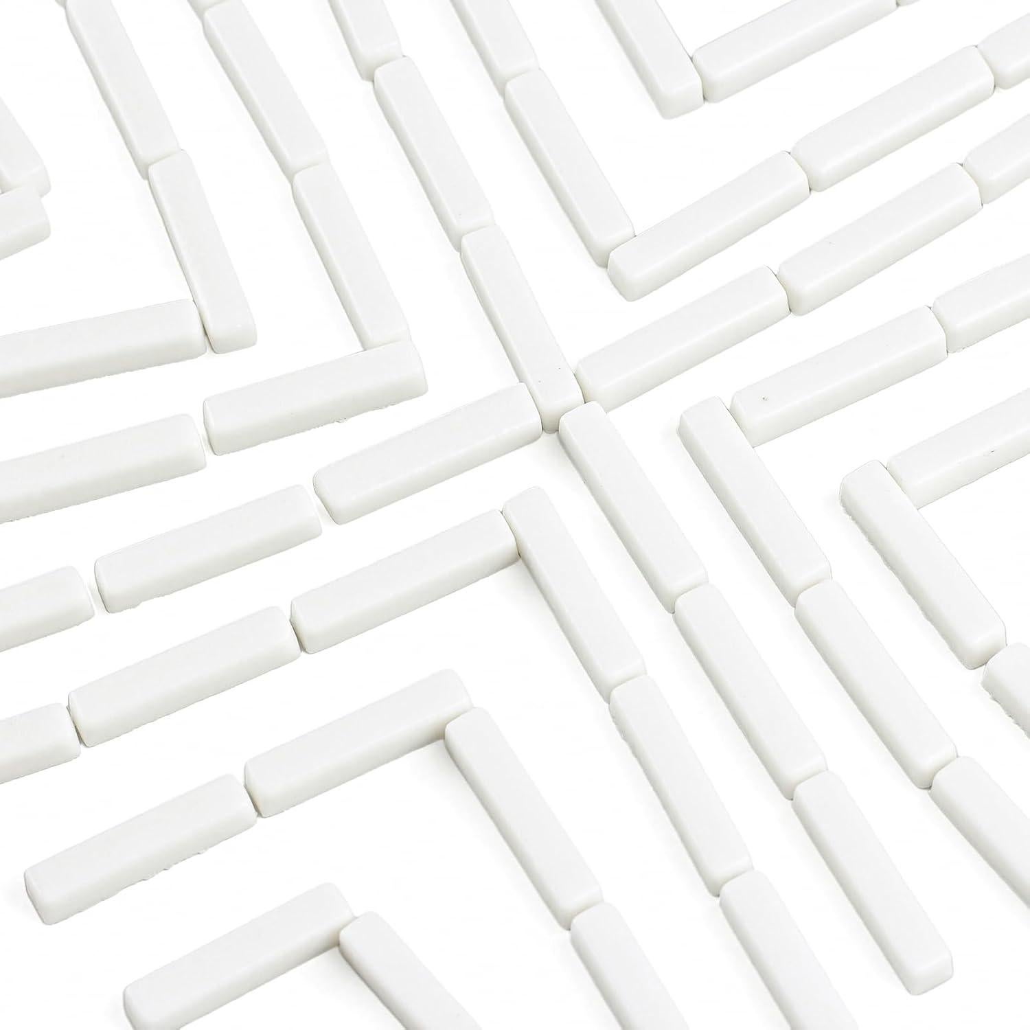 Azulejos Mosaico Blancos Estilo Youway 150g para Manualidades