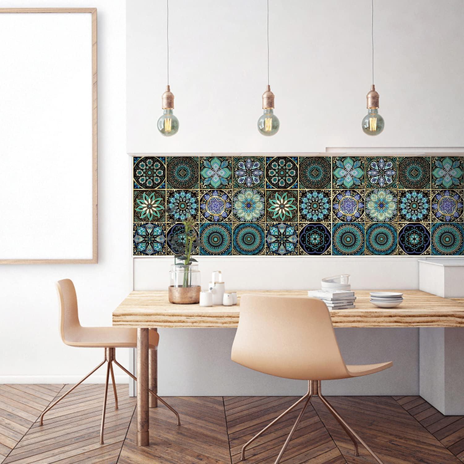 24 Pegatinas de Azulejos Autoadhesivas WAO ZONE 10x10cm