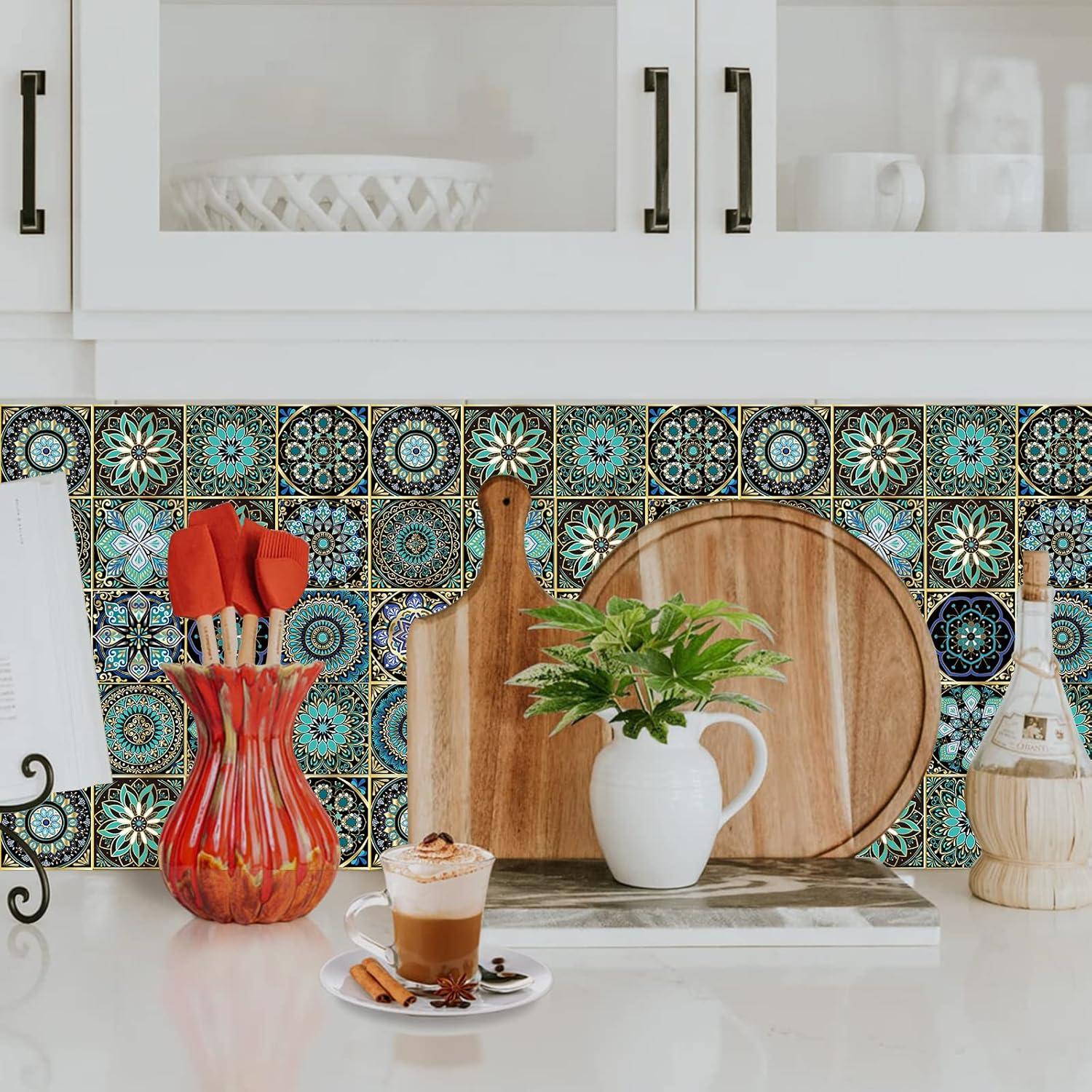 24 Pegatinas de Azulejos Autoadhesivas WAO ZONE 10x10cm