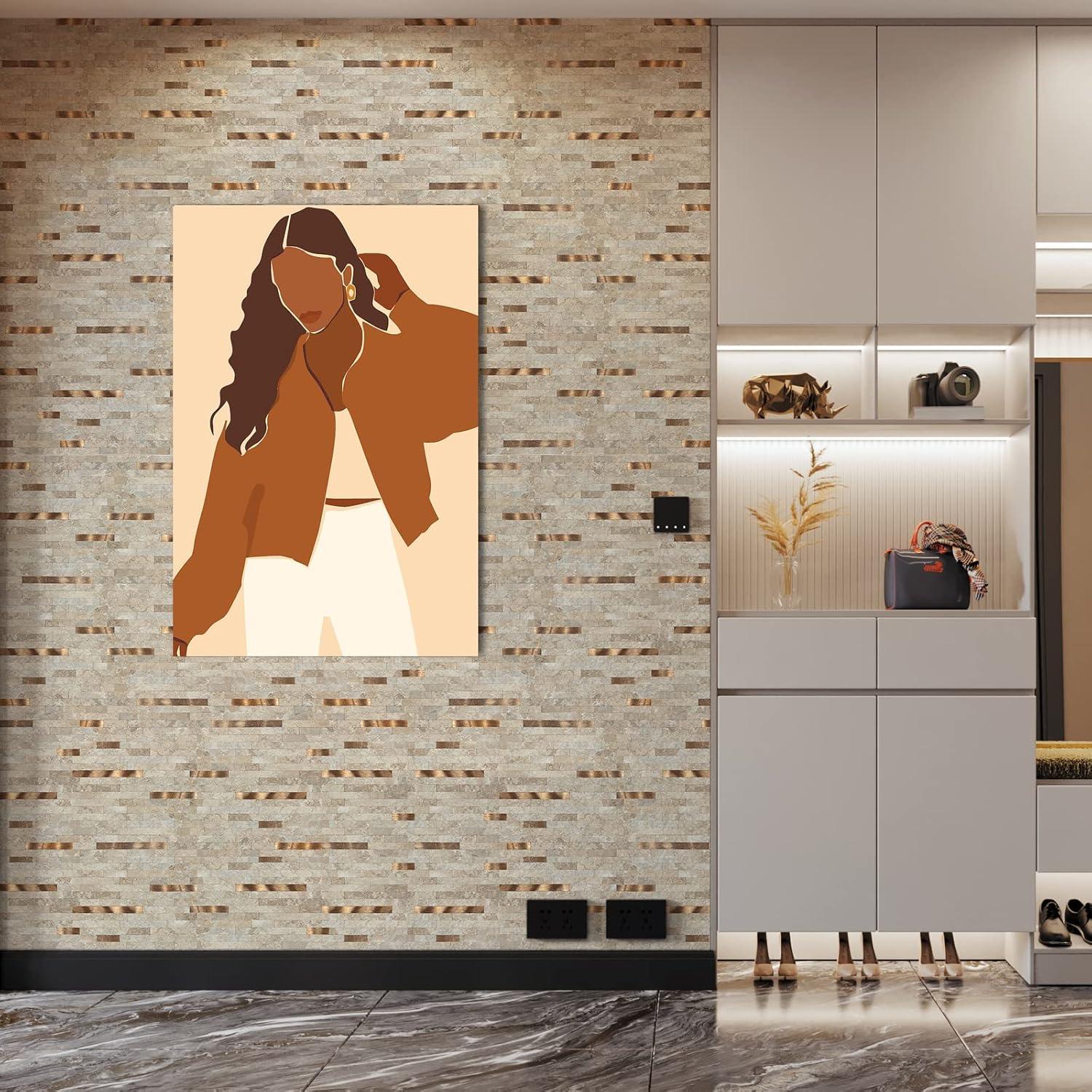 10 Azulejos de PVC Autoadhesivos Mijaro Beige 29.21x29.97 cm