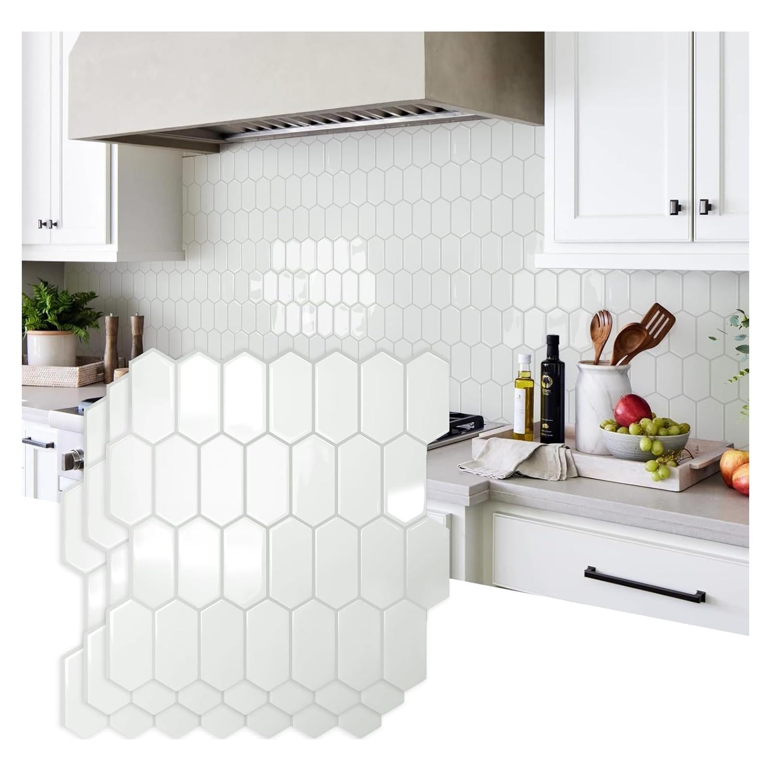 Azulejos Autoadhesivos Vamos Azulejo 10 Hojas Hexagonal 30.2cm