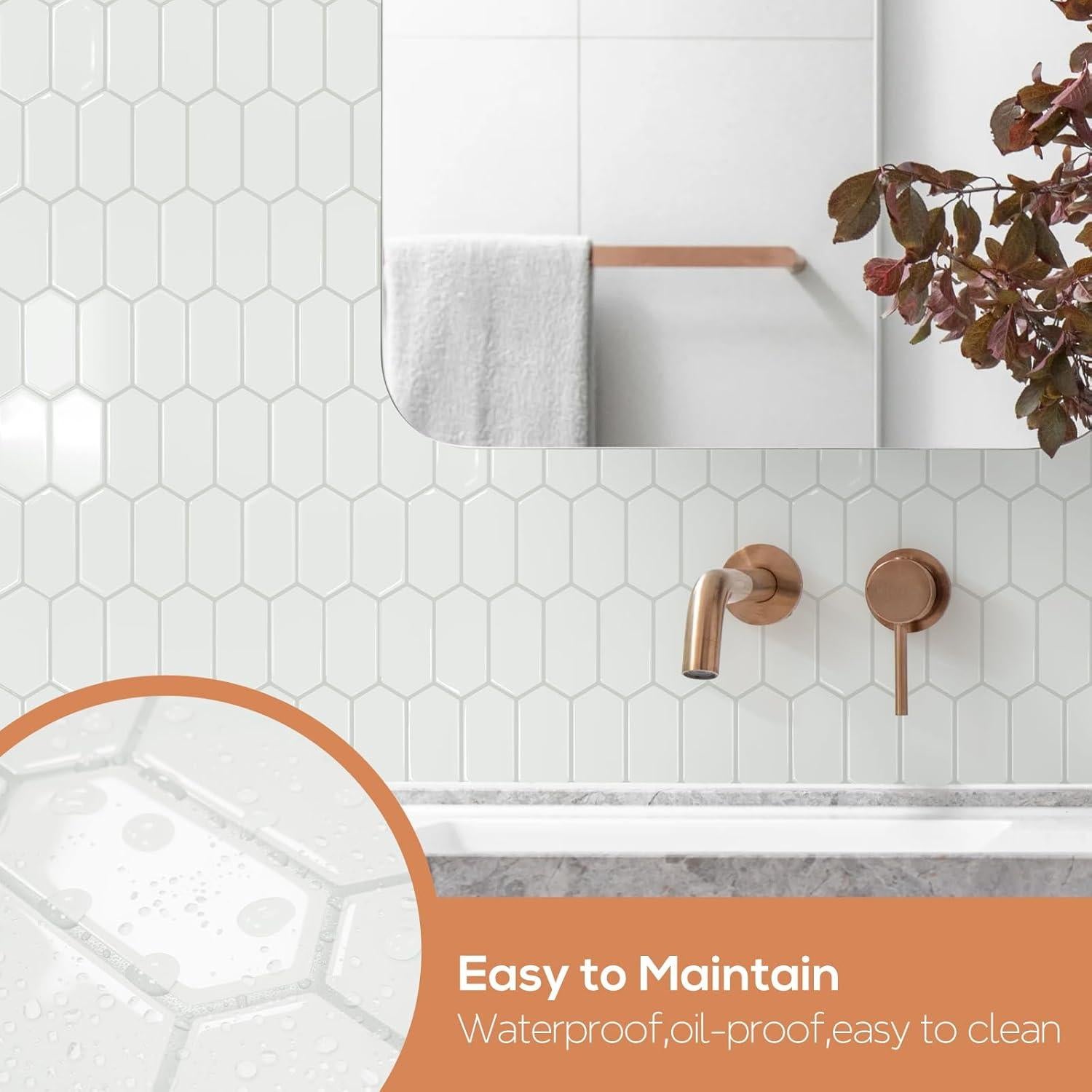 Azulejos Autoadhesivos Vamos Azulejo 10 Hojas Hexagonal 30.2cm