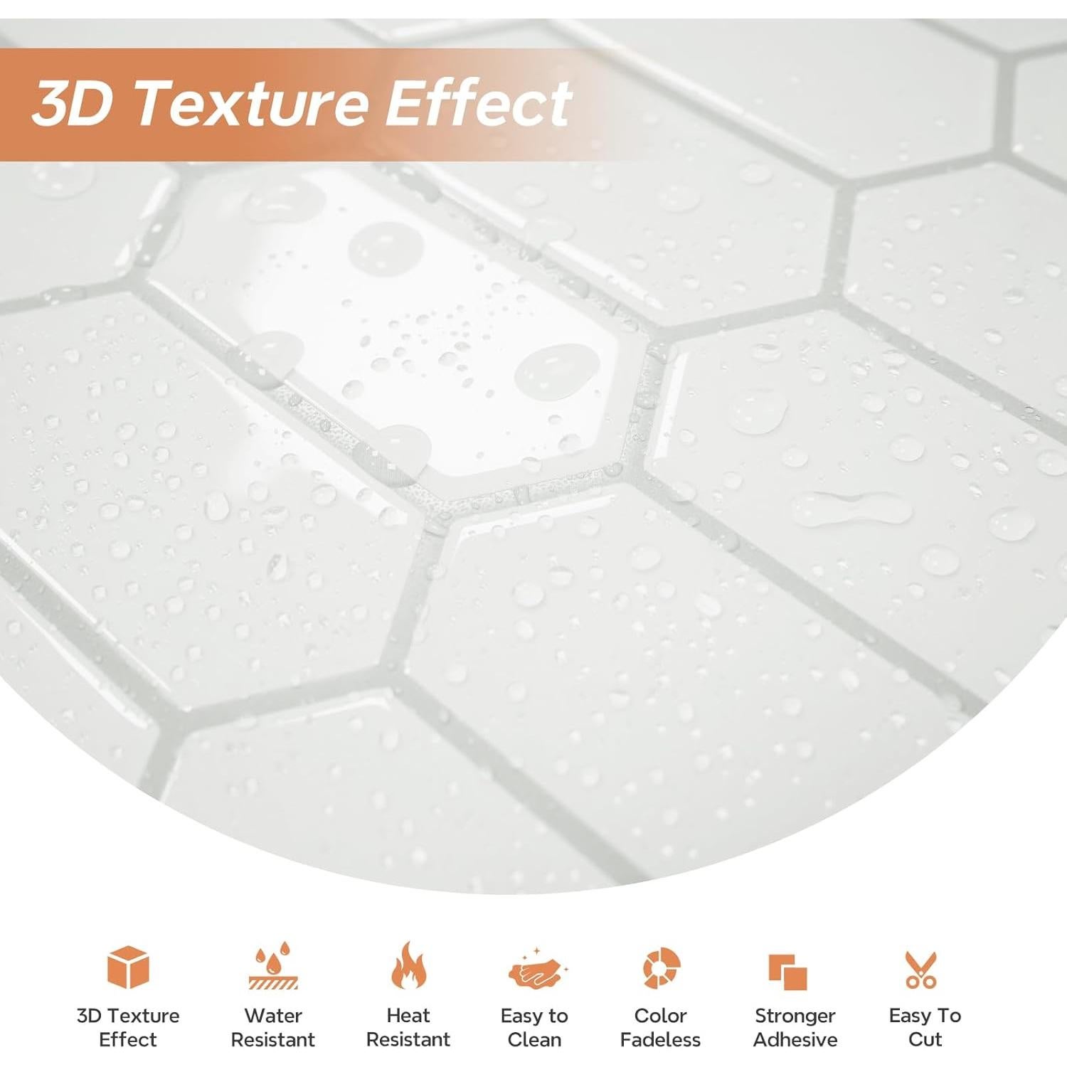 Azulejos Autoadhesivos Vamos Azulejo 10 Hojas Hexagonal 30.2cm