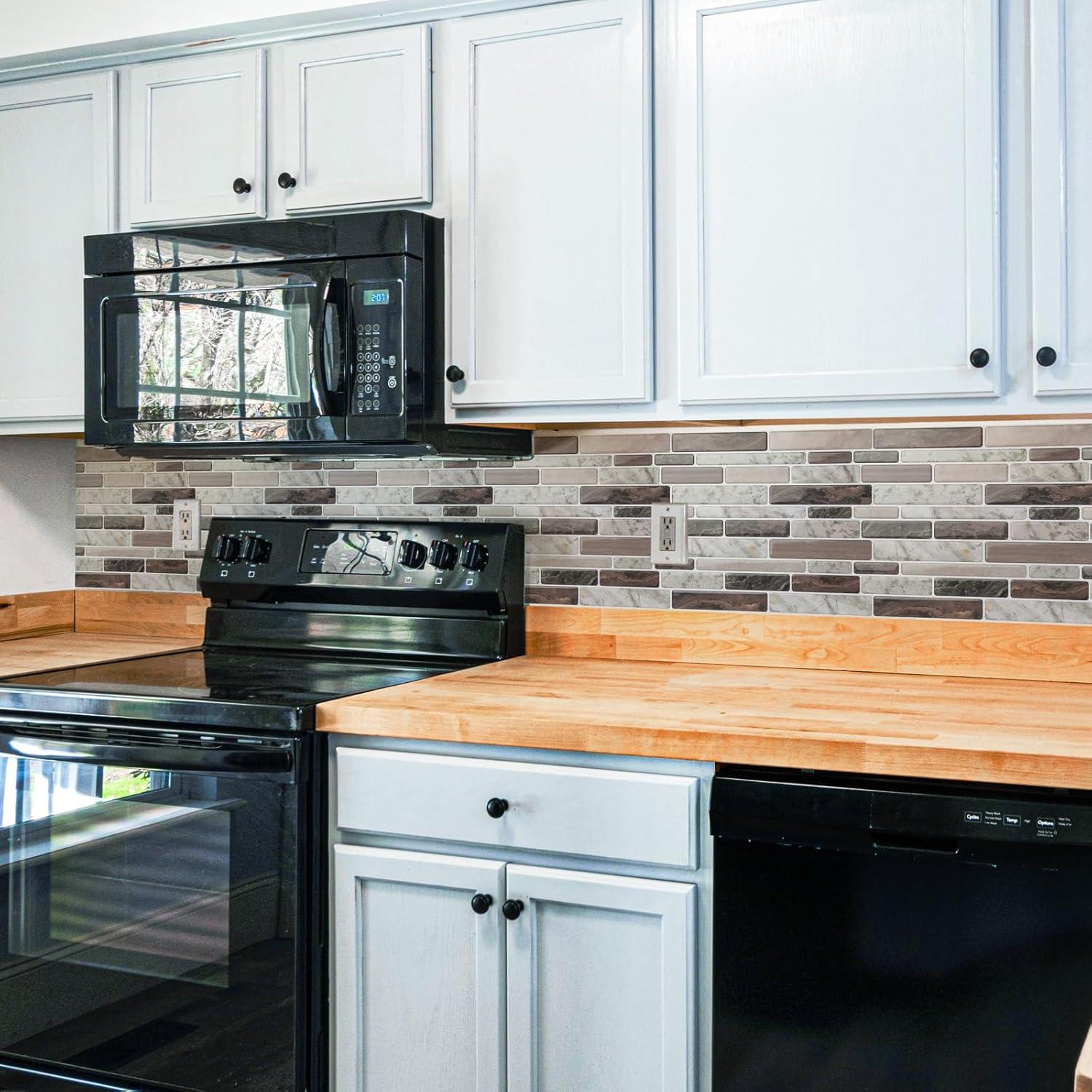 Azulejos Autoadhesivos LONGKING 30x30cm - 10 Piezas Mármol