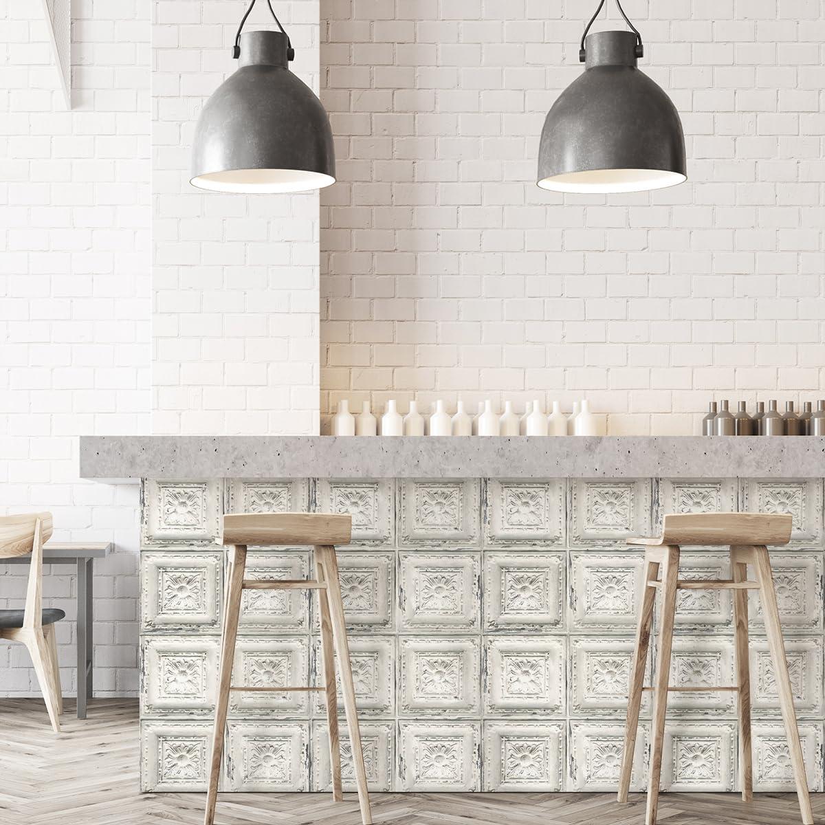 Papel Tapiz Autoadhesivo Froluya Azulejos Vintage 42.9x300 cm