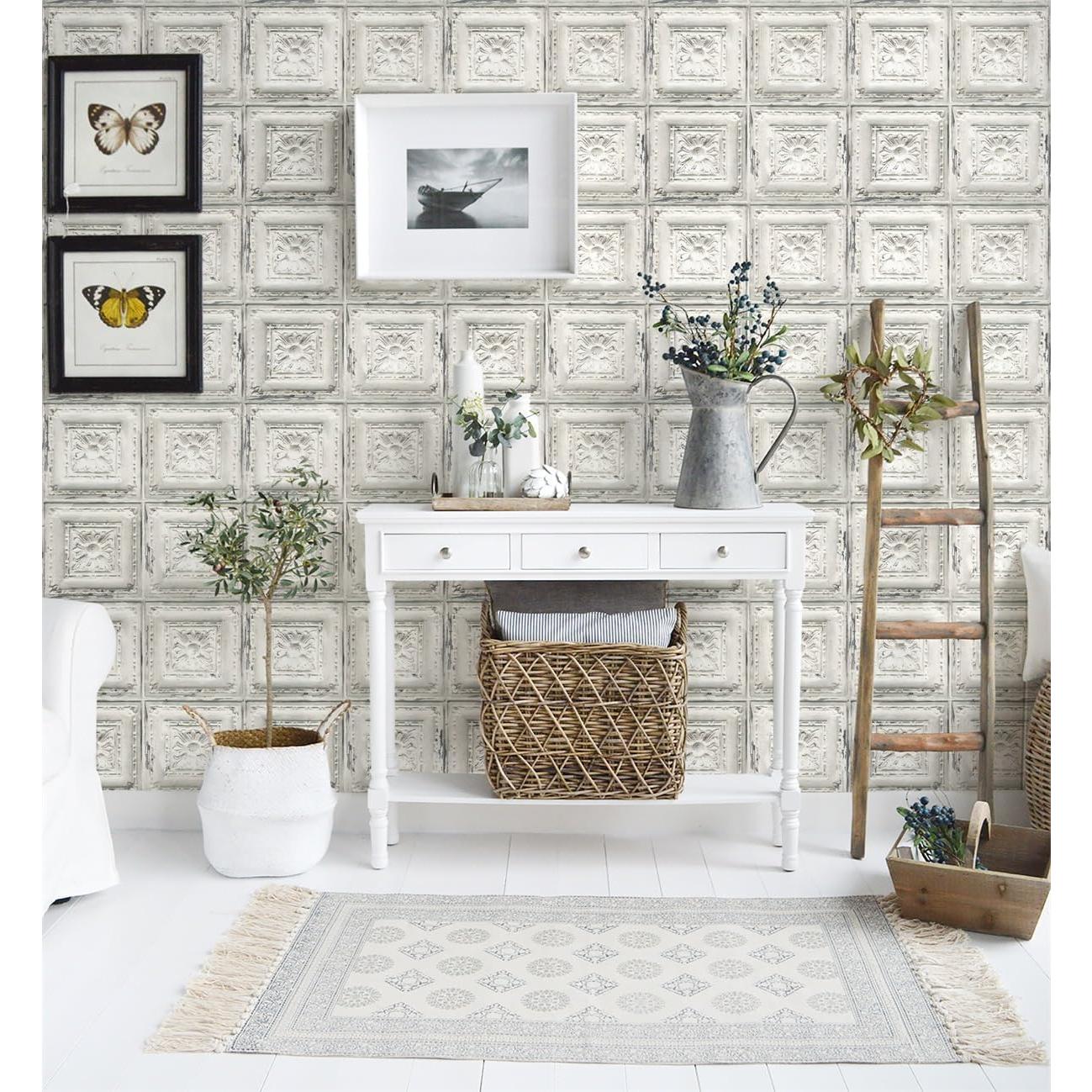 Papel Tapiz Autoadhesivo Froluya Azulejos Vintage 42.9x300 cm