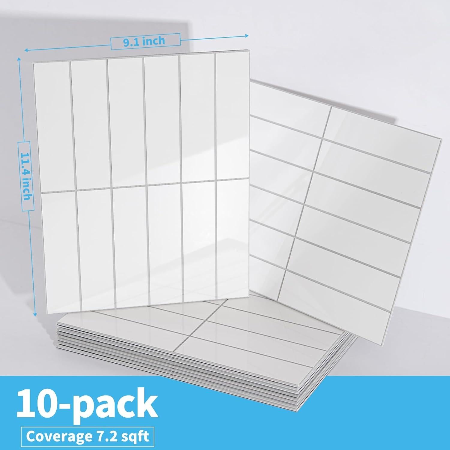 Azulejos Autoadhesivos Art3d de Mármol Falso 10 Hojas 29x23cm