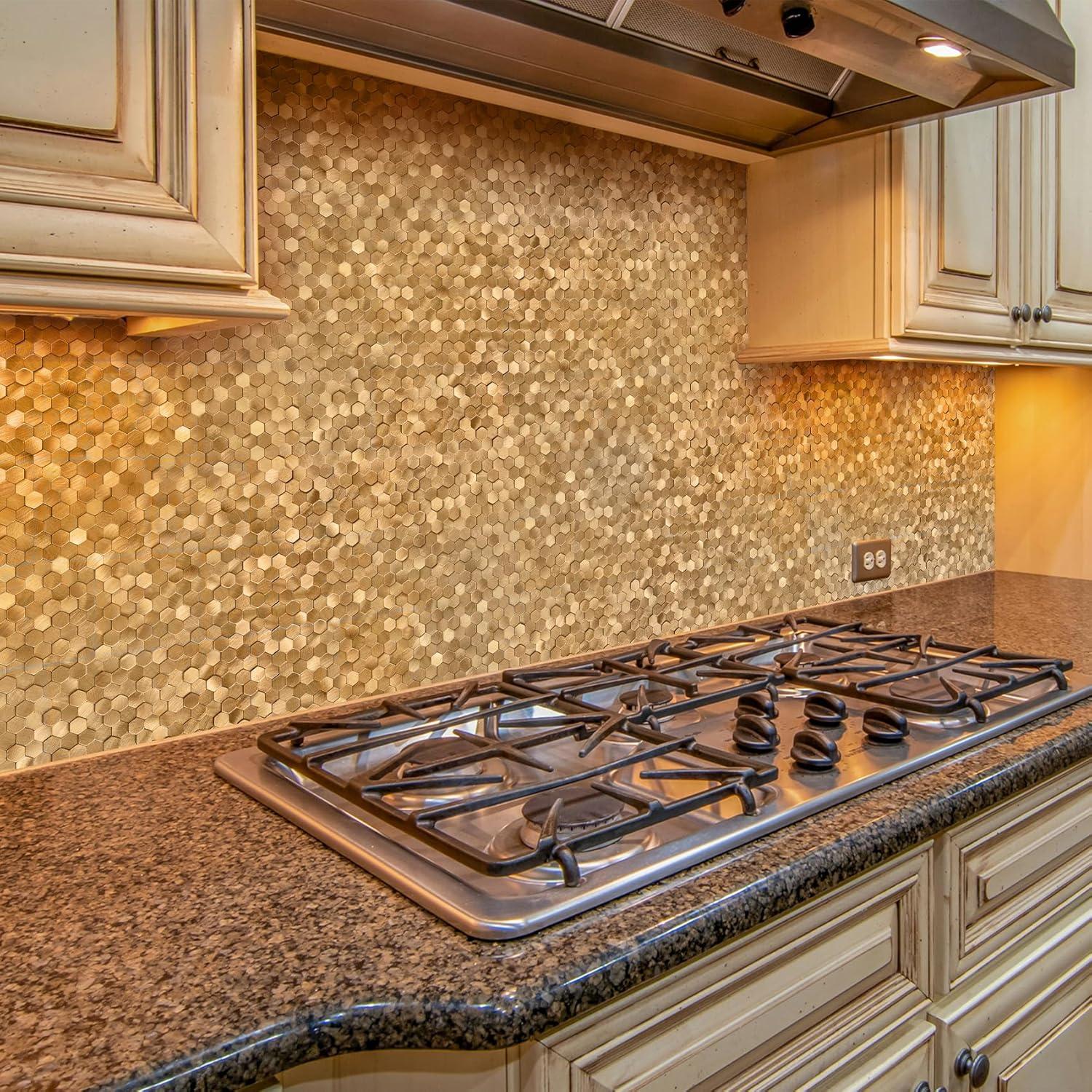 Azulejos Autoadhesivos STICKGOO 3D Cobre 8PCS 0.74m²