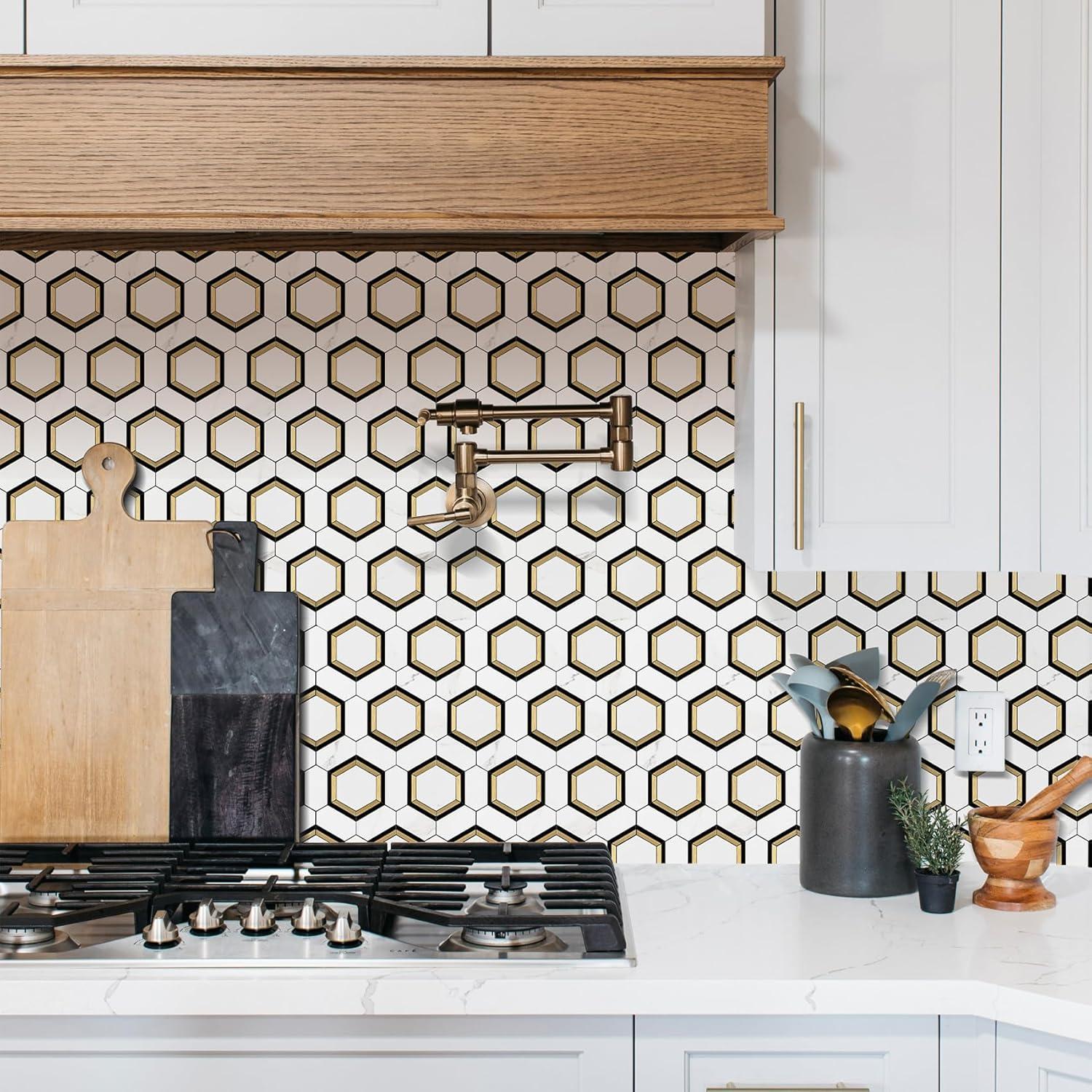 Azulejos Autoadhesivos STICKGOO 10 Hojas 30x25.9 cm Mosaico