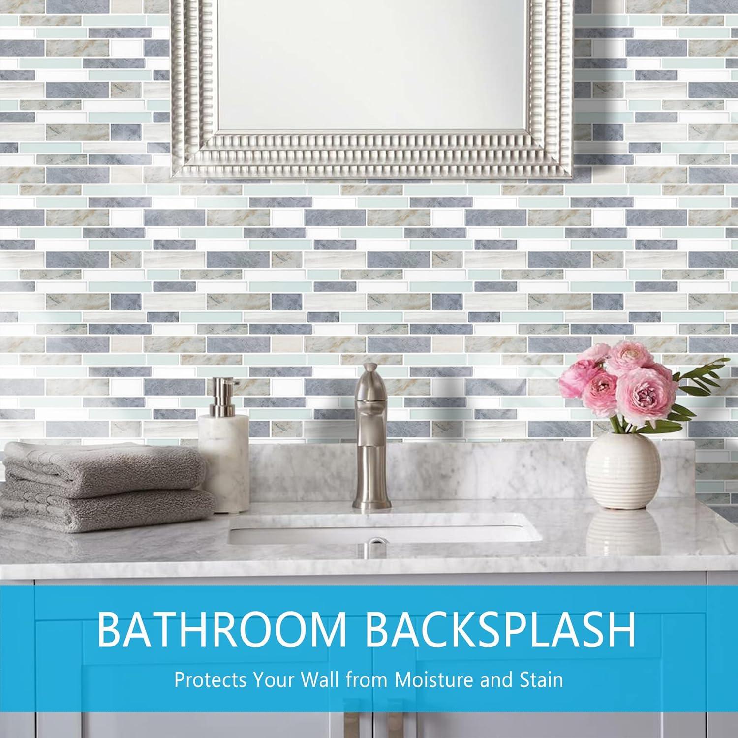 Azulejos Autoadhesivos Vamos Tile 10 Hojas 30.48x30.48cm Verde Claro