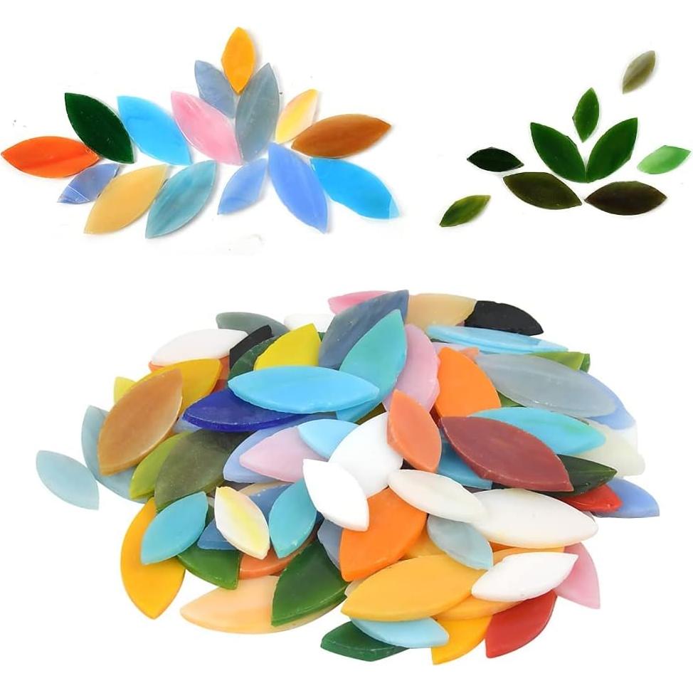 BUYGO 100 Piezas Azulejos de Mosaico de Vidrio Multicolor