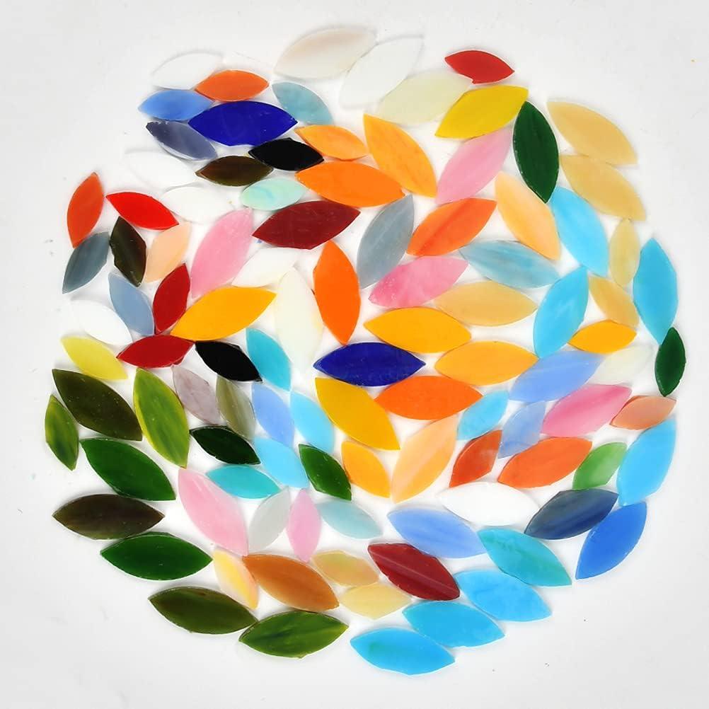 BUYGO 100 Piezas Azulejos de Mosaico de Vidrio Multicolor