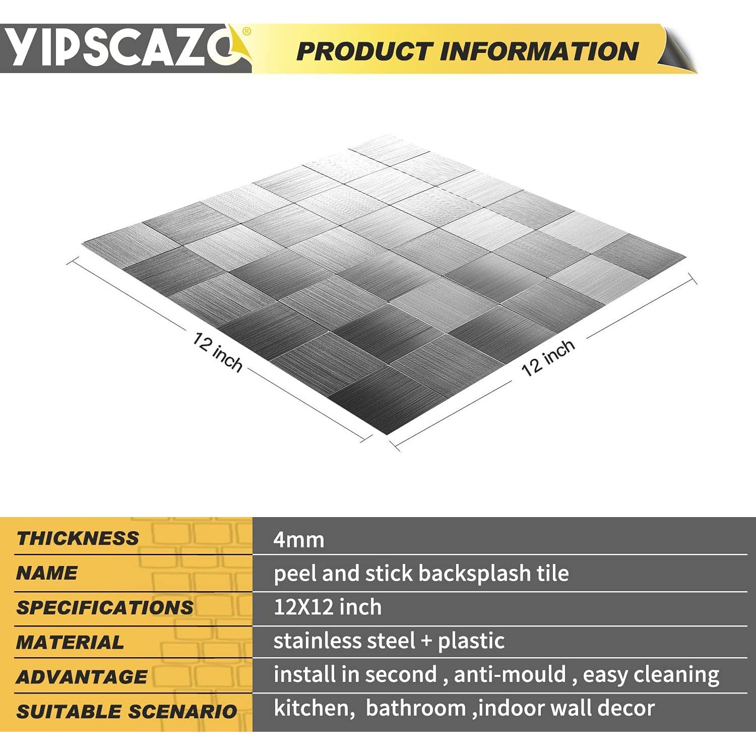 Azulejos Mosaico Peel and Stick Yipscazo 10 Hojas 30x30cm