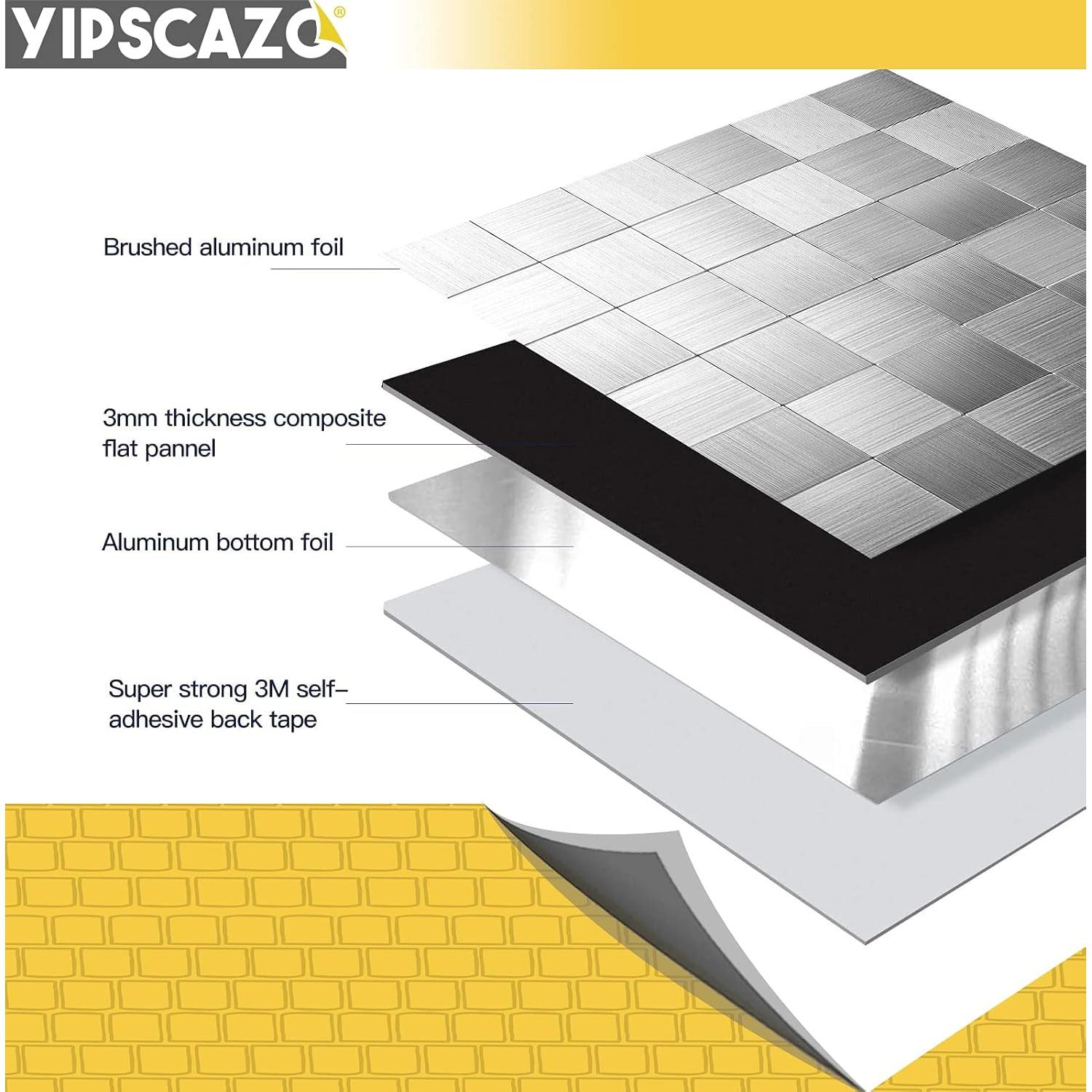 Azulejos Mosaico Peel and Stick Yipscazo 10 Hojas 30x30cm