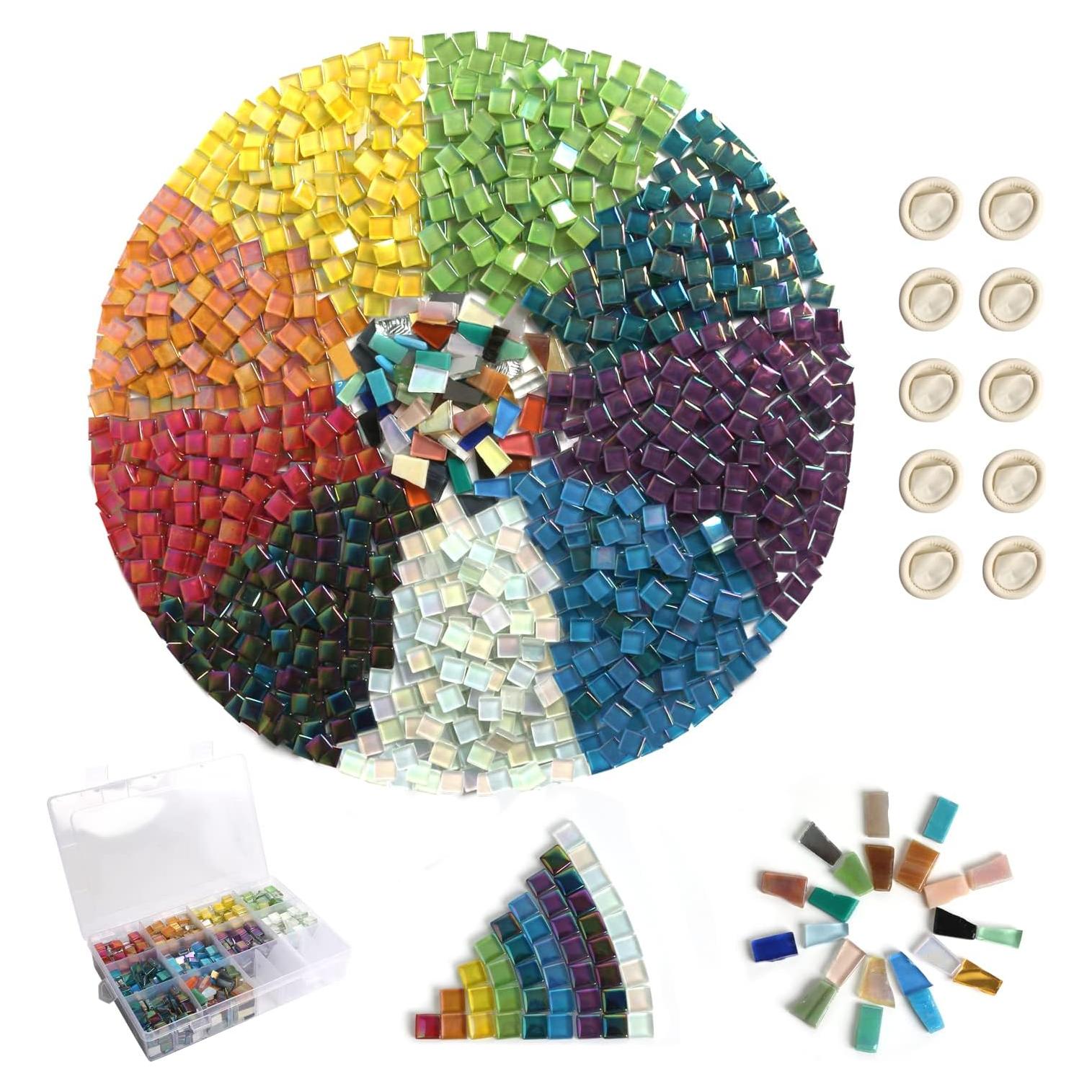 Set de 680g Azulejos Mosaico de Cristal Iridiscente Focal20