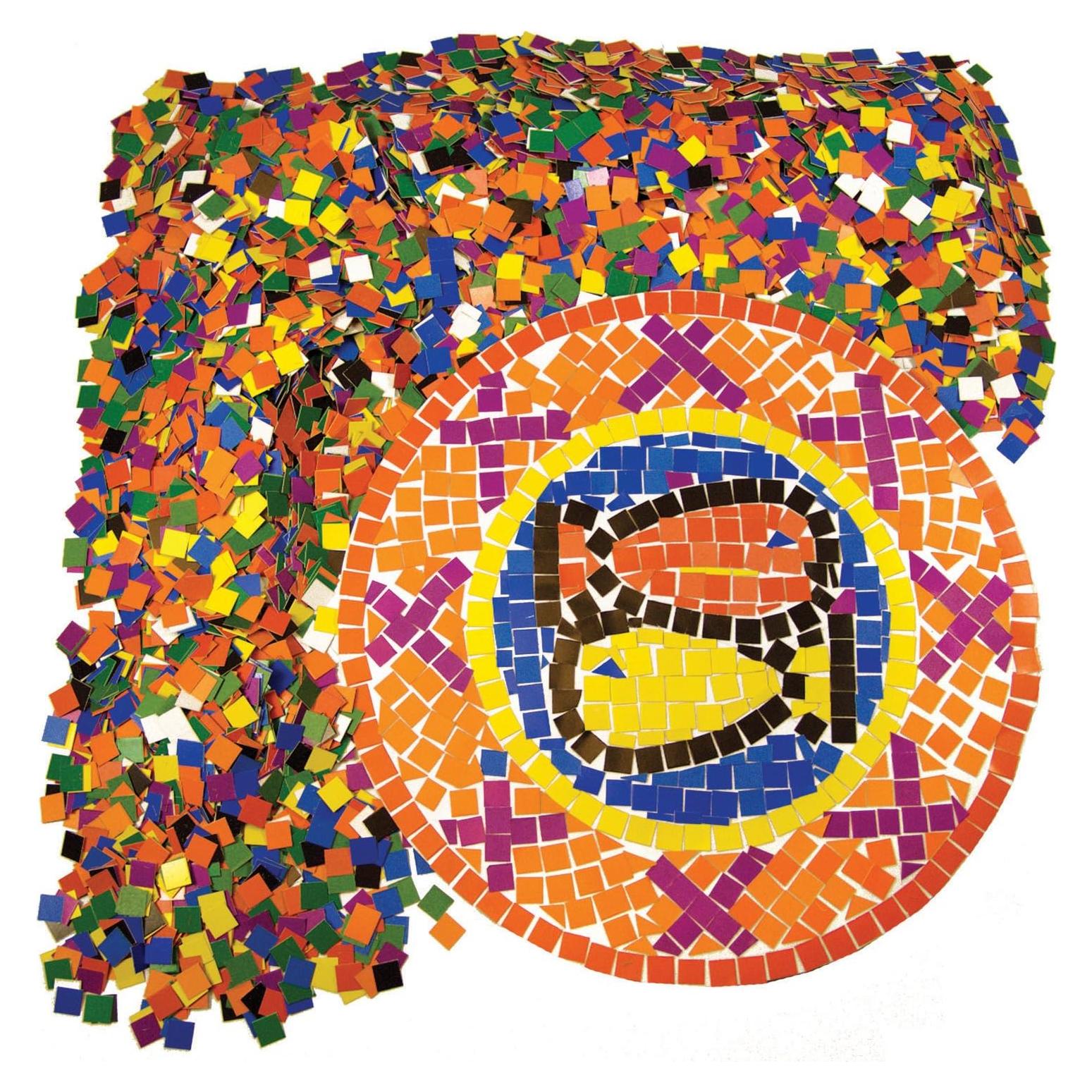 Cuadrados de Mosaico Doble Cara Baker Ross 10000 Piezas