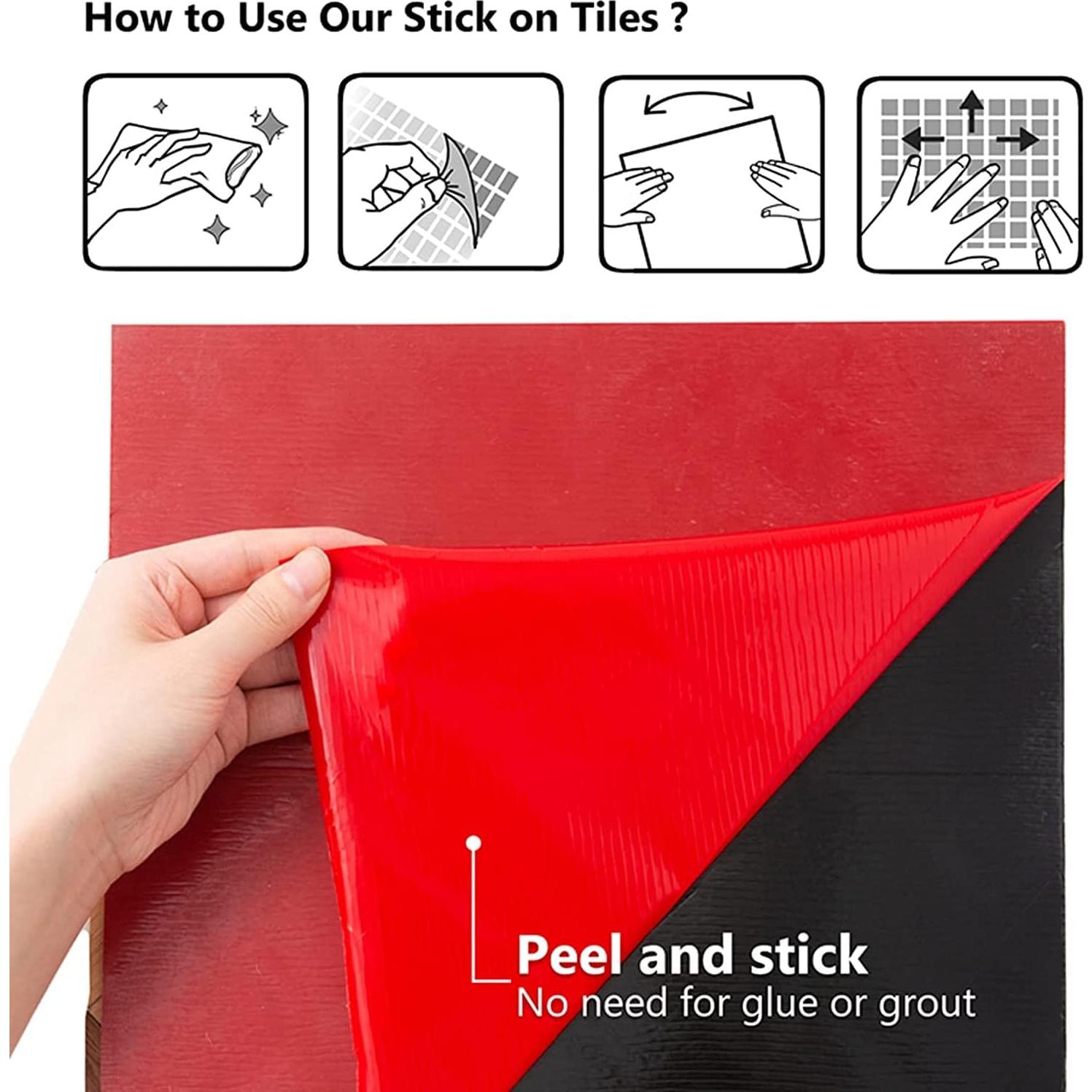 KASARO Peel and Stick Marble Tiles, Self-Adhesive Aluminum Wall Tile Stick on Bathroom, Fireplace, RV, Marble Beige with Vintage Golden Embellished Stripes, 10-Sheet