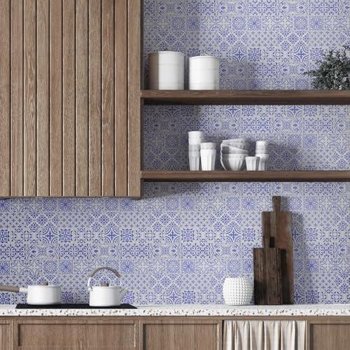 Paquete de 24 Azulejos de Papel Autoadhesivos Main Street 20x20 cm