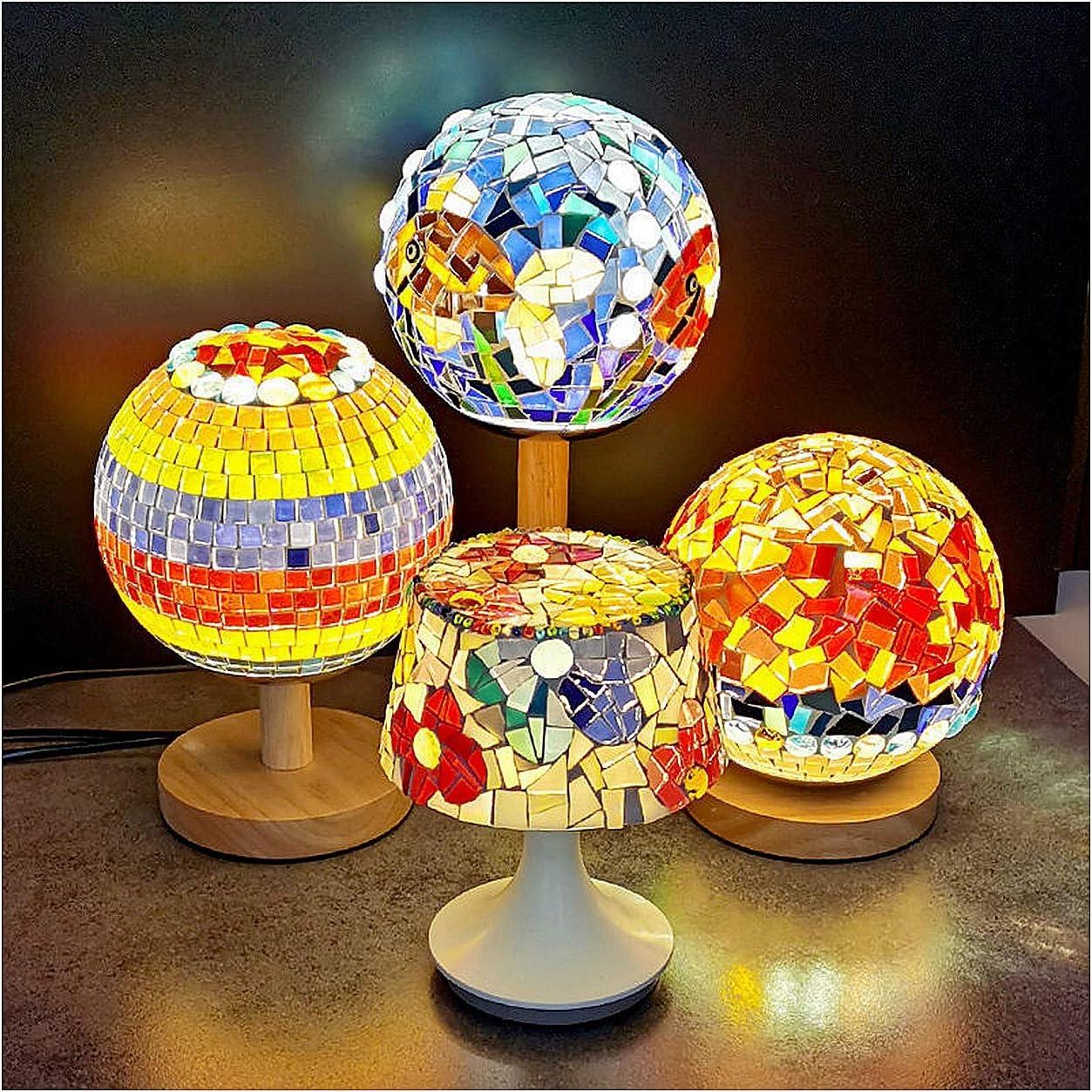 100 Piezas Azulejos de Mosaico de Vidrio FAIRUO 1x1cm Púrpura