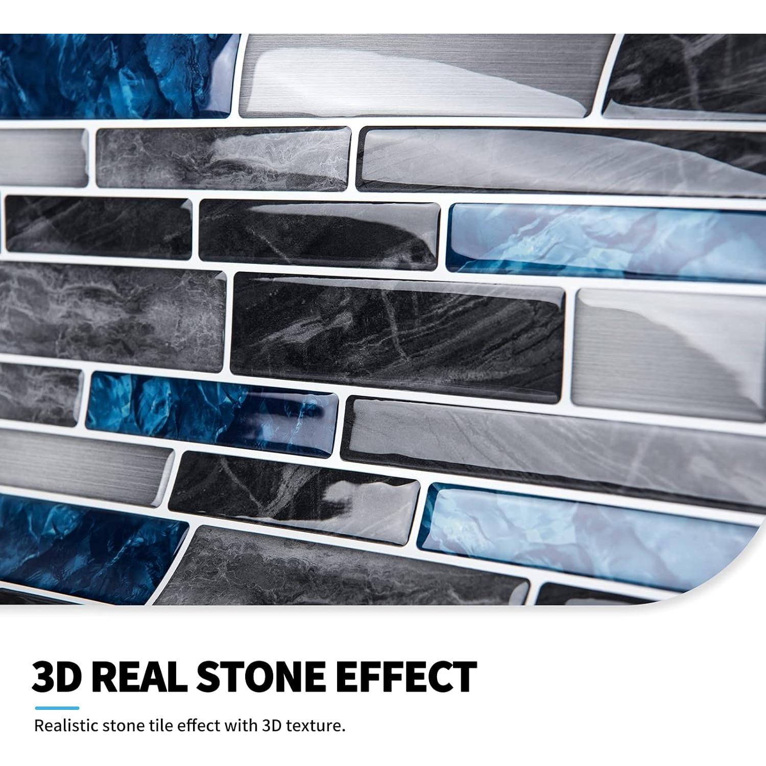 Azulejos Autoadhesivos Premium Art3d 10 Hojas 30x30cm Mármol