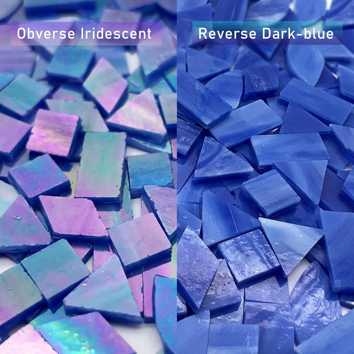 Azulejos de Mosaico de Vidrio Iridiscente LITMIND 240 Piezas