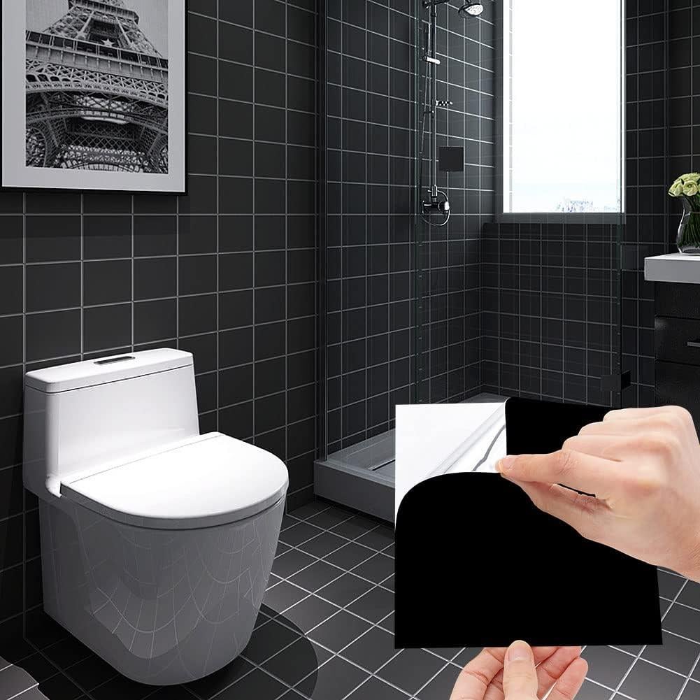 Pegatinas de Azulejos Autoadhesivas Jaxbo 50pcs 15.2cm Negro