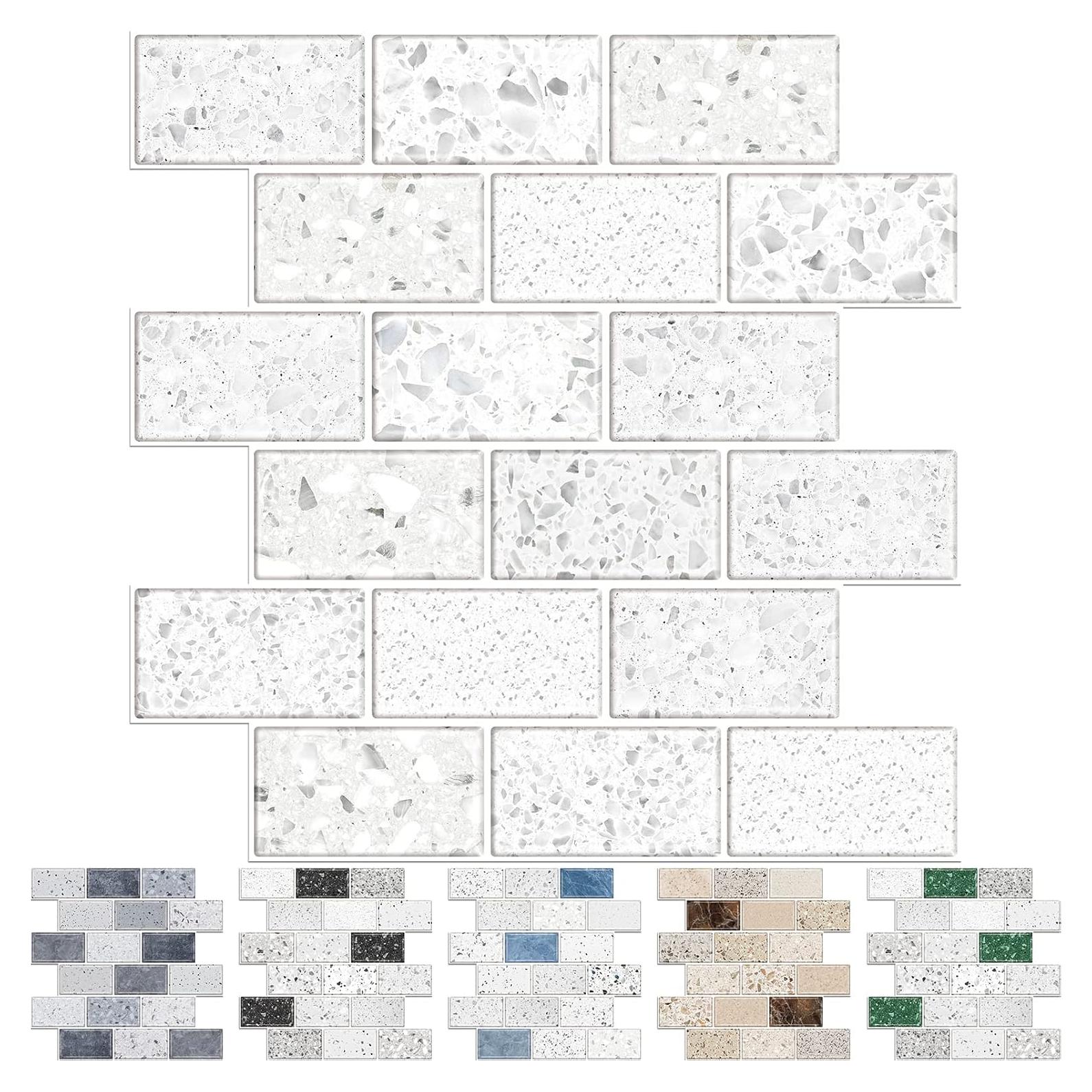 Azulejos Autoadhesivos URCOLOR 10 Hojas 30.48x30.48cm Blanco