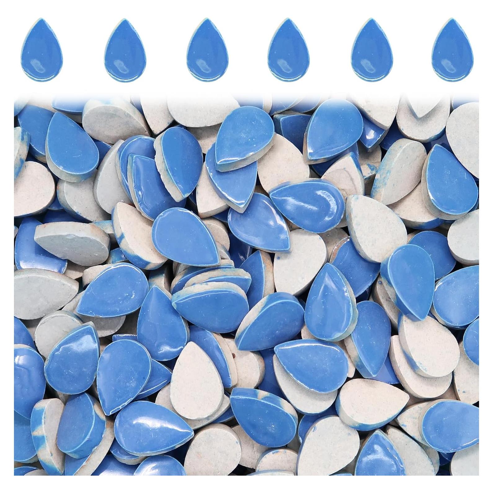 Azulejos de Mosaico Cerámico SMANTA Gotas de Lluvia 50 Piezas