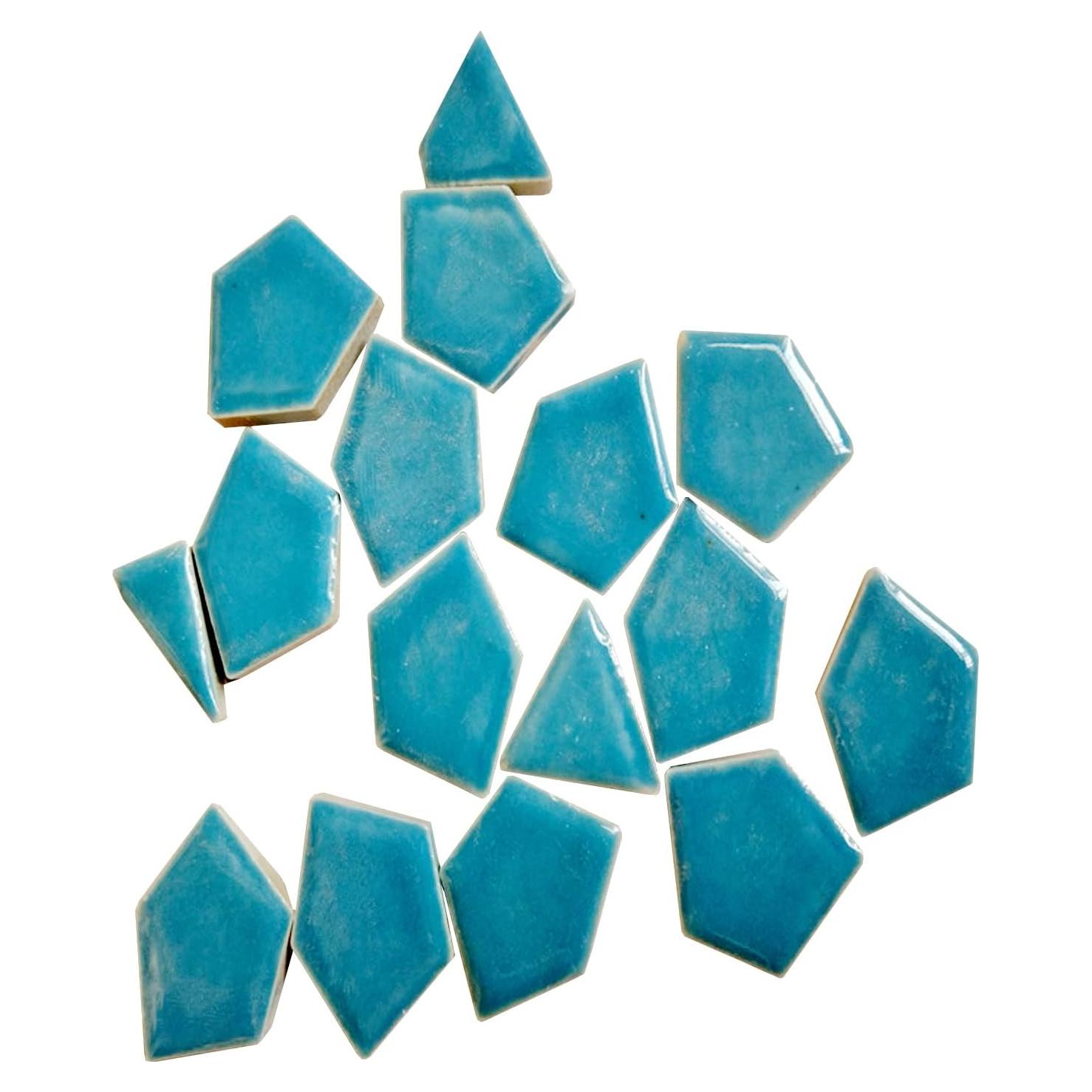 Mosaicos de Cerámica Irregulares Smayt Yi 200g Azul Claro