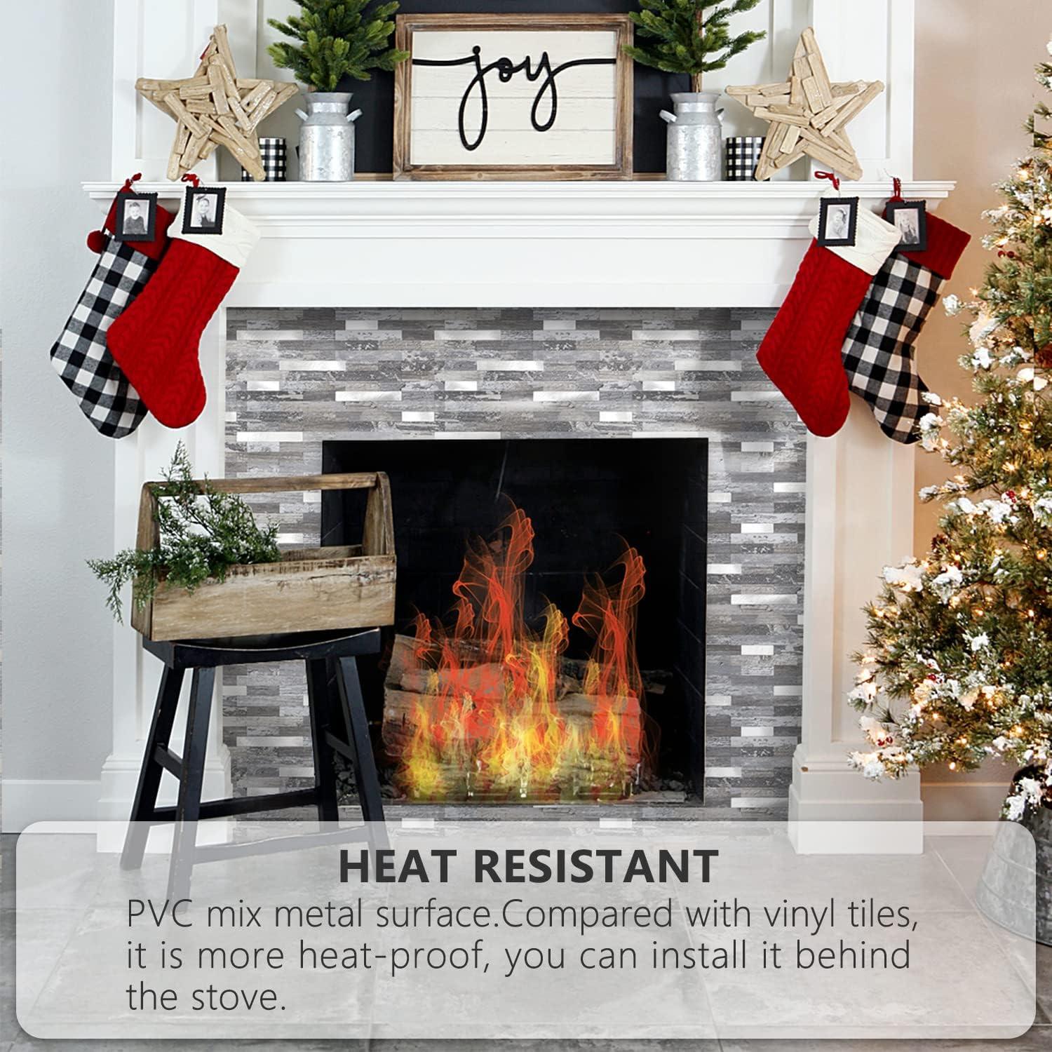 Azulejos Autoadhesivos STICKGOO PVC Madera Envejecida 10 Hojas