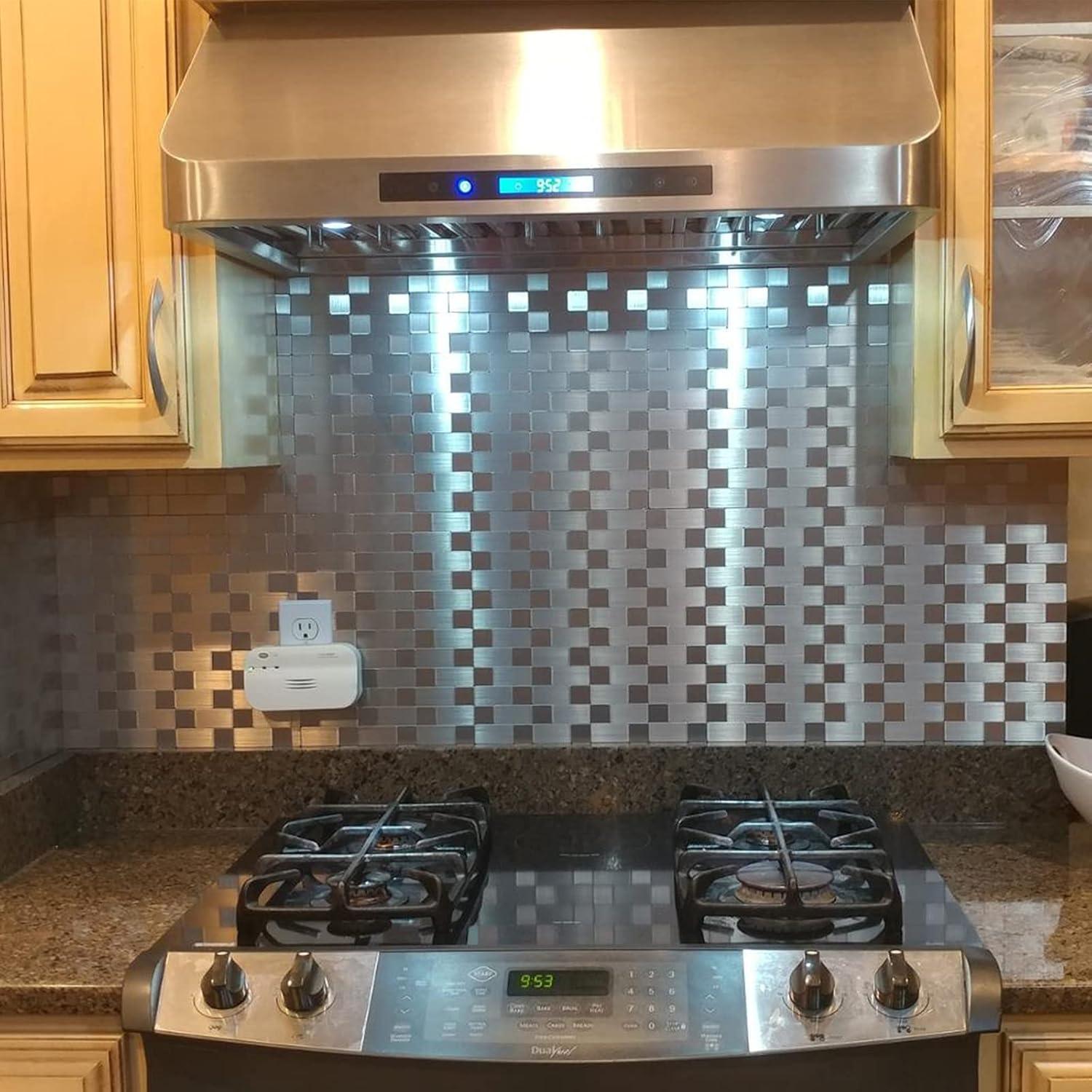 Azulejos Autoadhesivos de Metal Art3d 30x30 cm - Paquete de 10