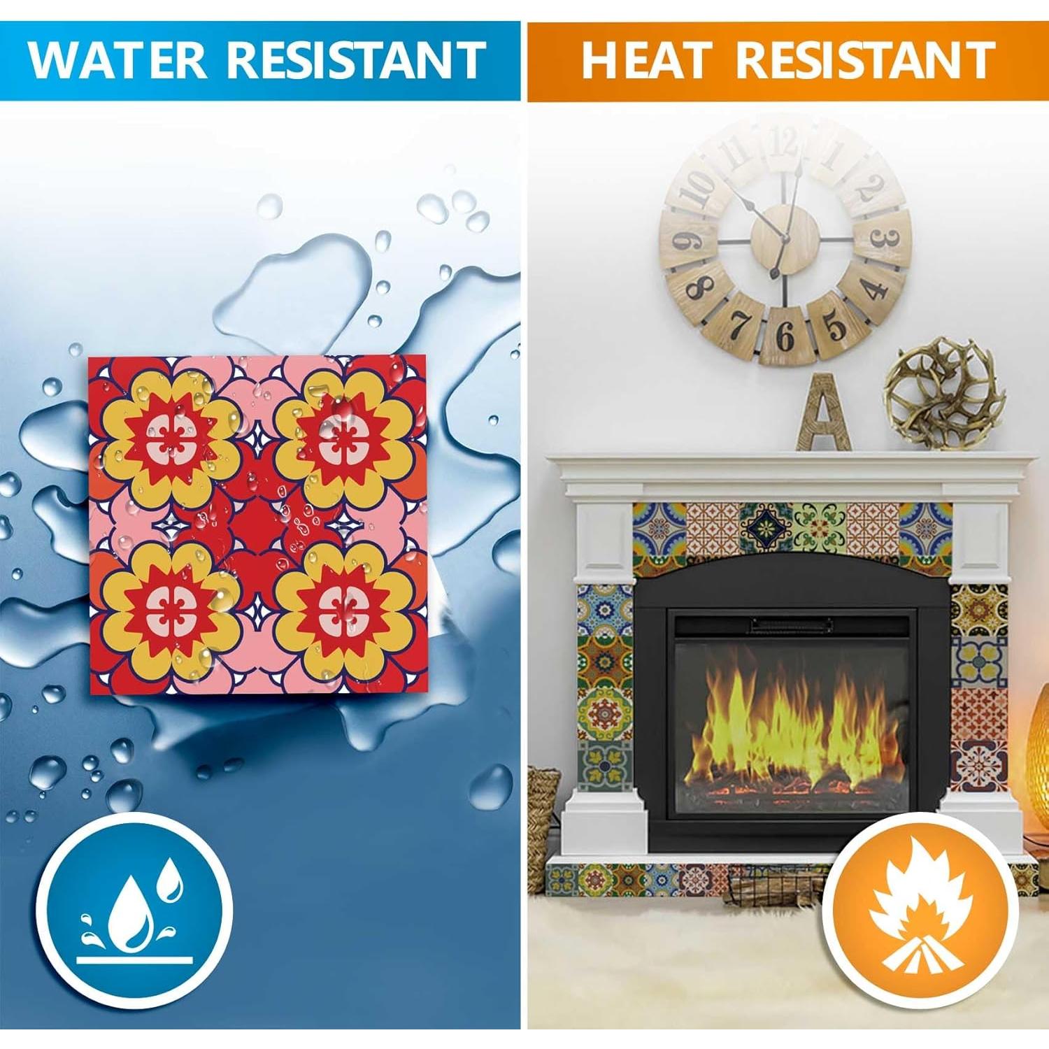 Pegatinas de Azulejos Mi Alma 24 PC 10x10 cm Impermeables