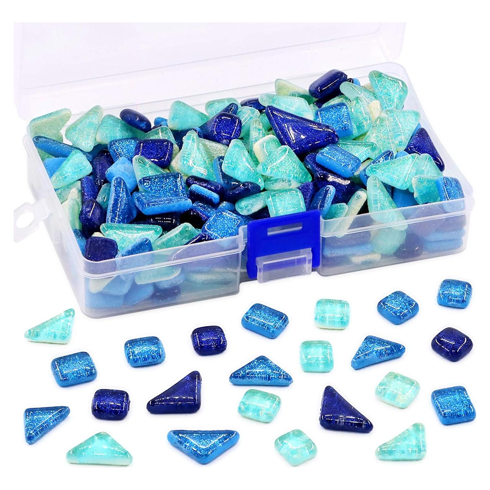 Kit de Azulejos de Mosaico de Vidrio Swpeet 450g Colores Mixtos