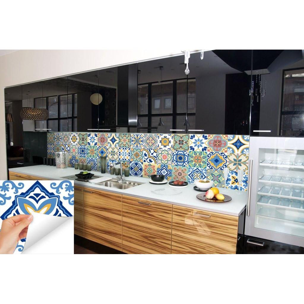 Calcomanías de Azulejos Mexicanos GSS - Paquete de 24 Unidades 10x10cm