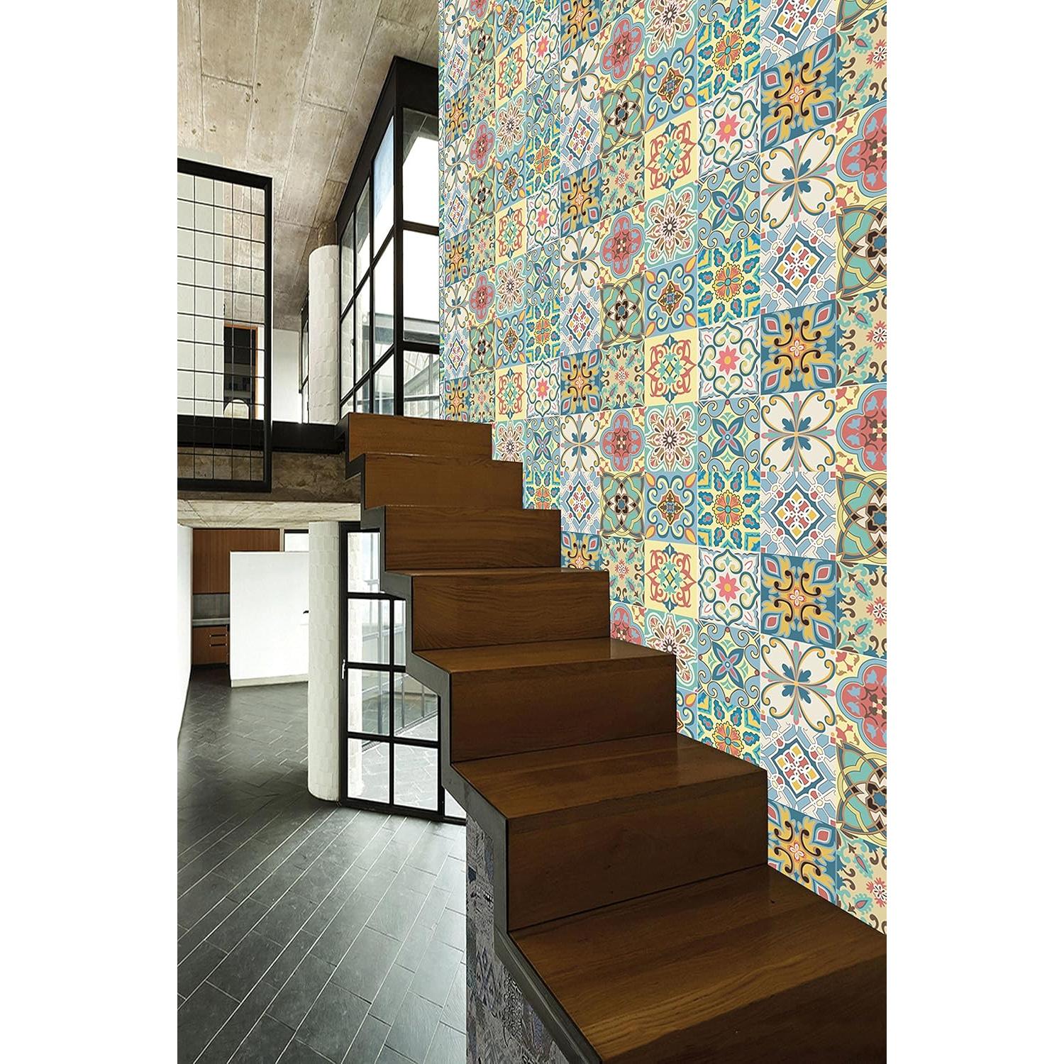 Calcomanías de Azulejos Mexicanos GSS - Paquete de 24 Unidades 10x10cm