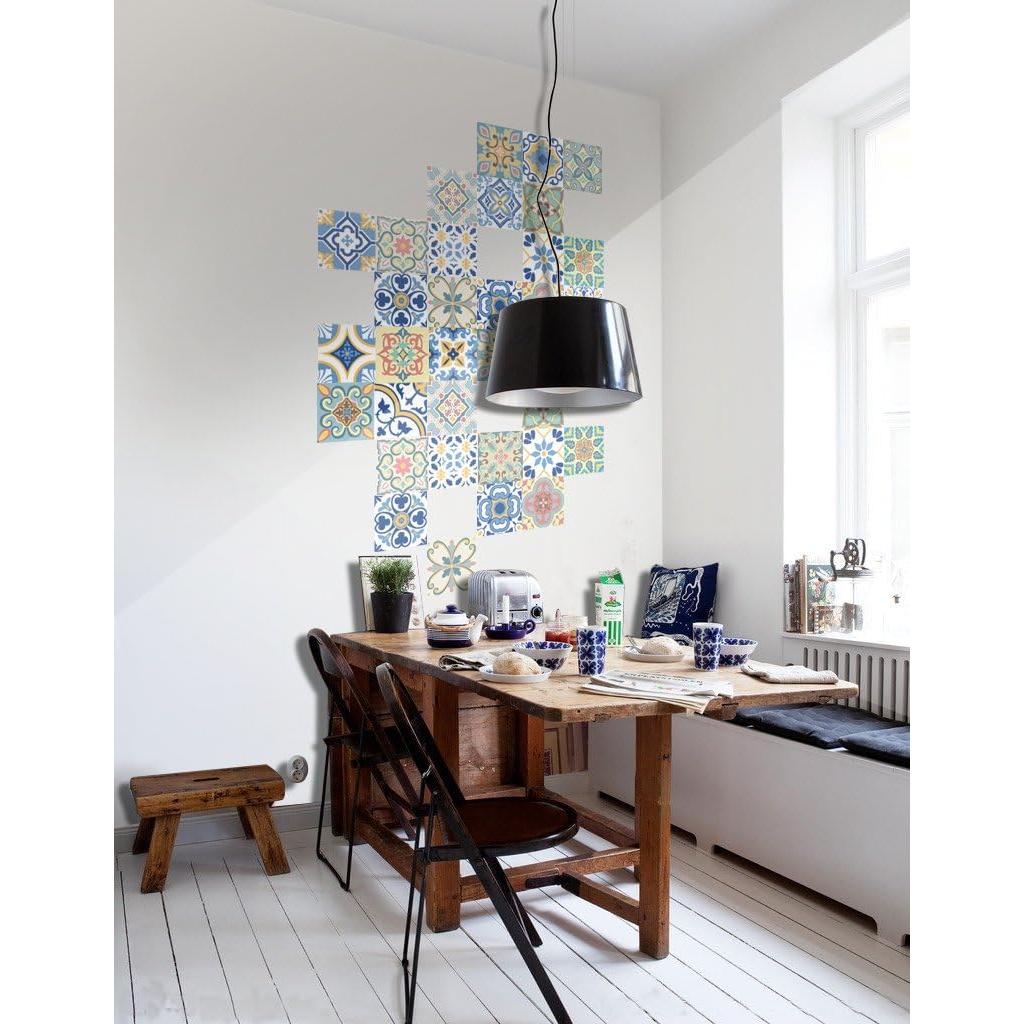 Calcomanías de Azulejos Mexicanos GSS - Paquete de 24 Unidades 10x10cm