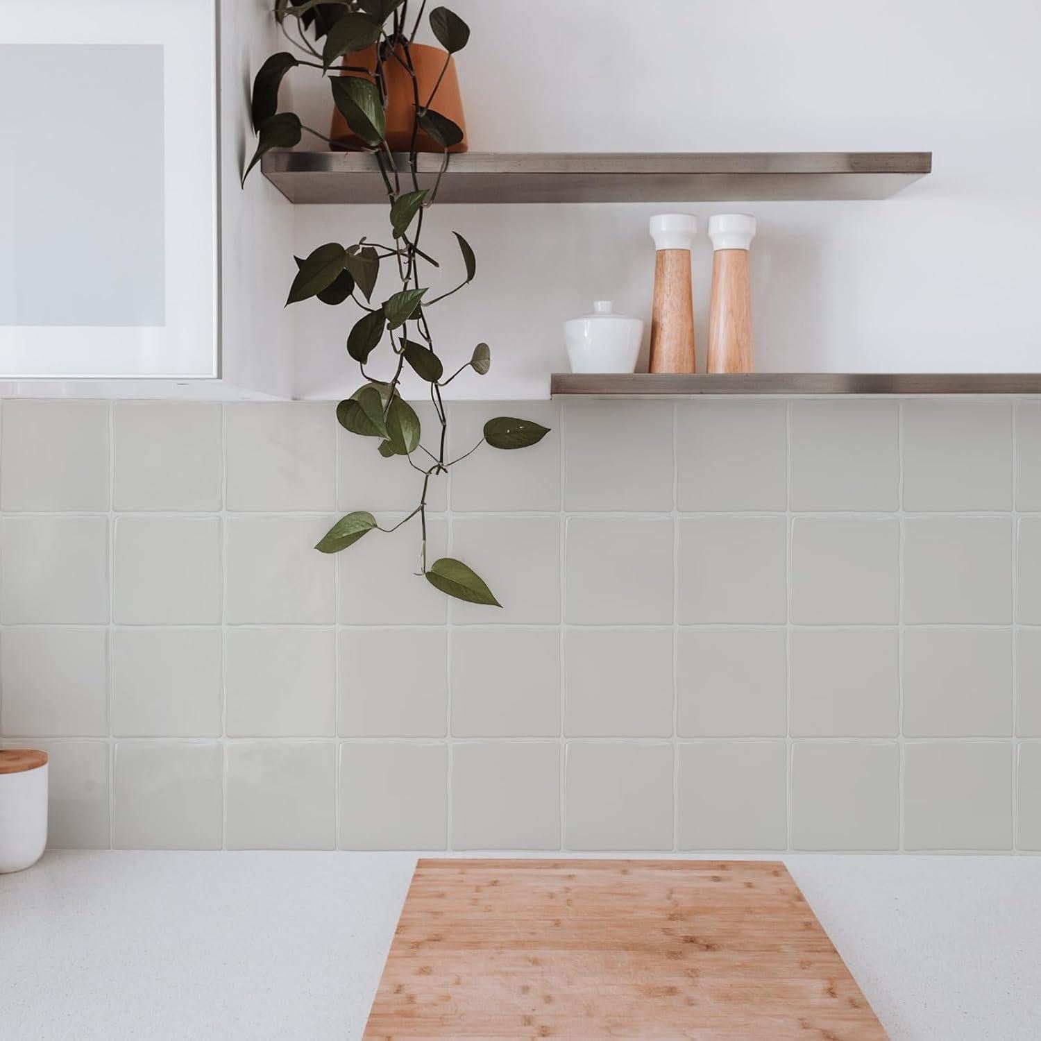 Azulejos Autoadhesivos STICKGOO 10 Hojas 23x23 cm para Cocina y Baño