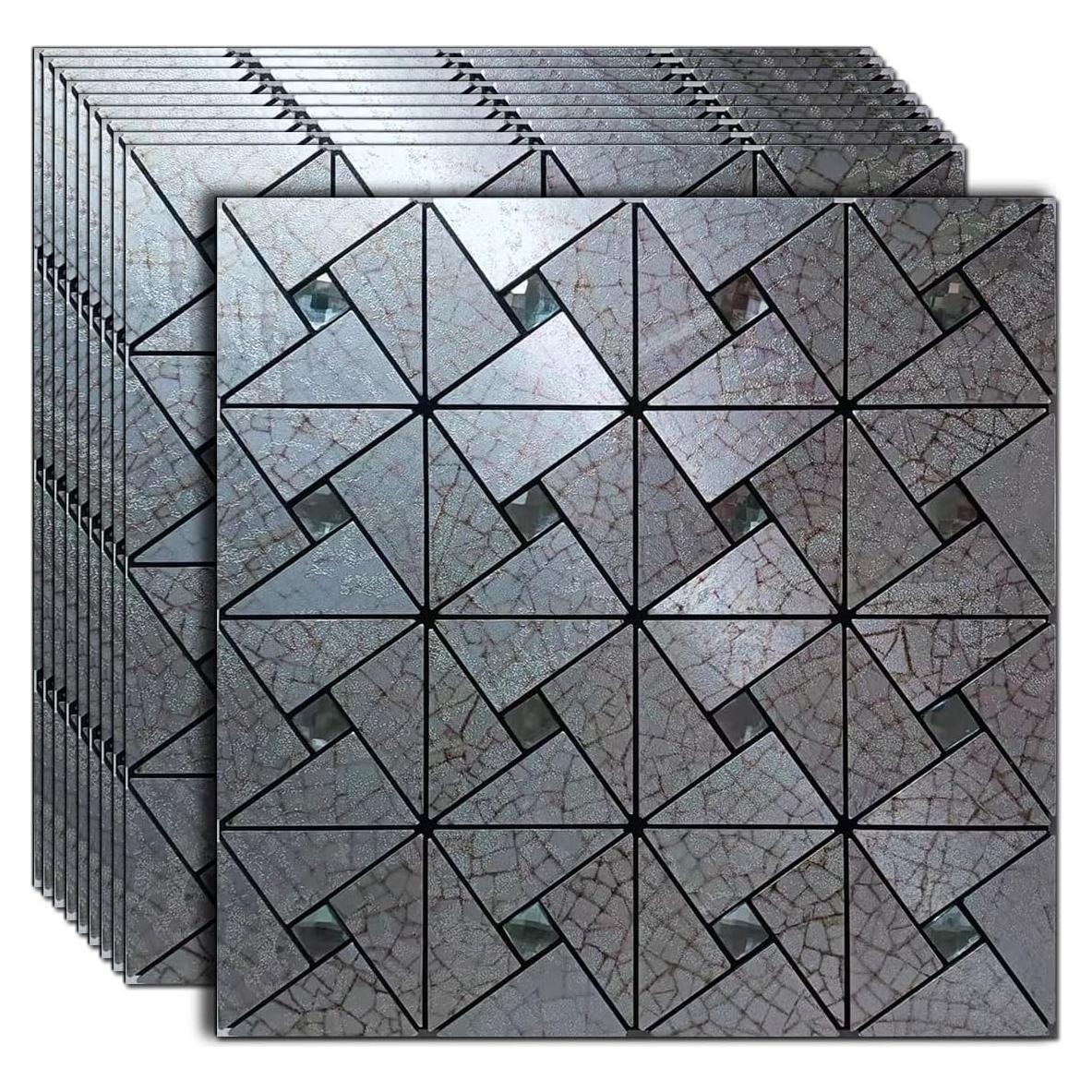 10 Hojas Azulejo Autoadhesivo Weimeisc 0.89 m² Rojo