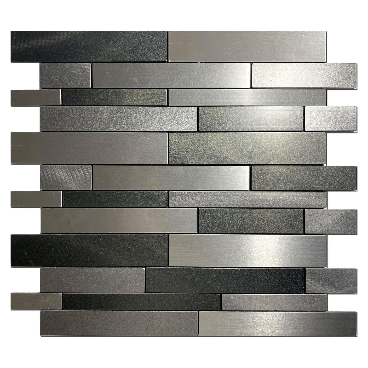 Azulejos Autoadhesivos Weimeisc 10 Hojas 28.58x32.26cm Gris