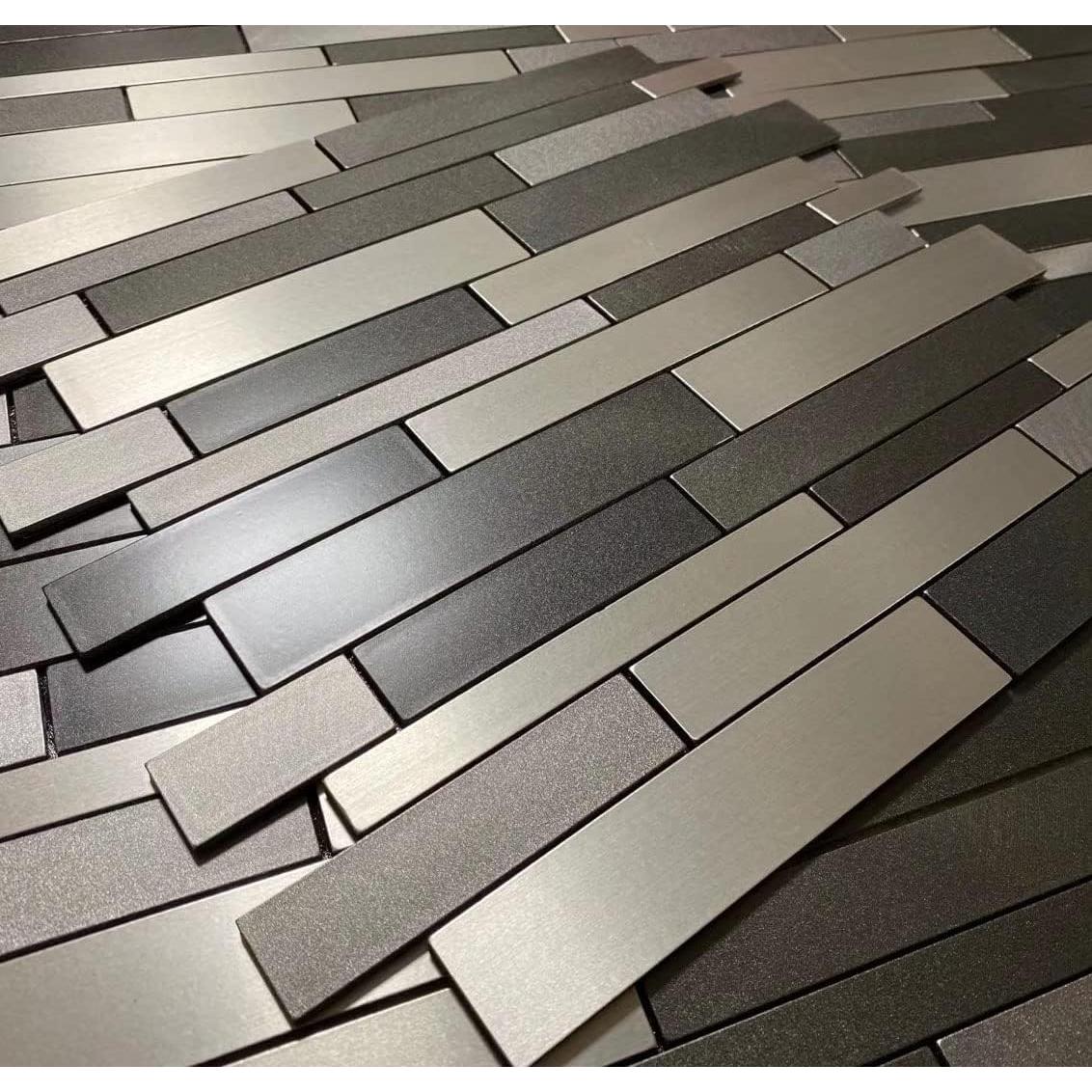 Azulejos Autoadhesivos Weimeisc 10 Hojas 28.58x32.26cm Gris