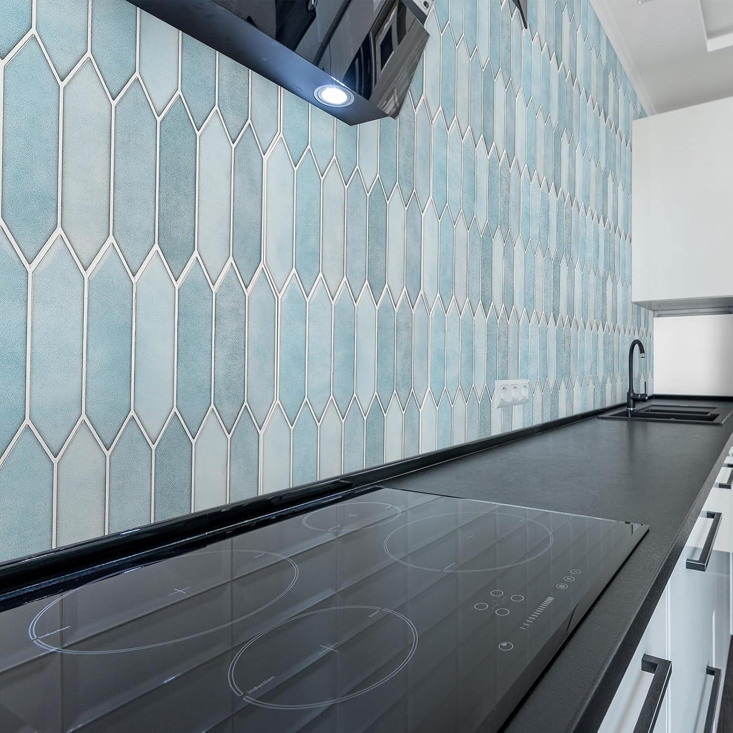 Paneles de Pared Autoadhesivos Art3dwallpanels 10 Hojas 30x30 cm Azul