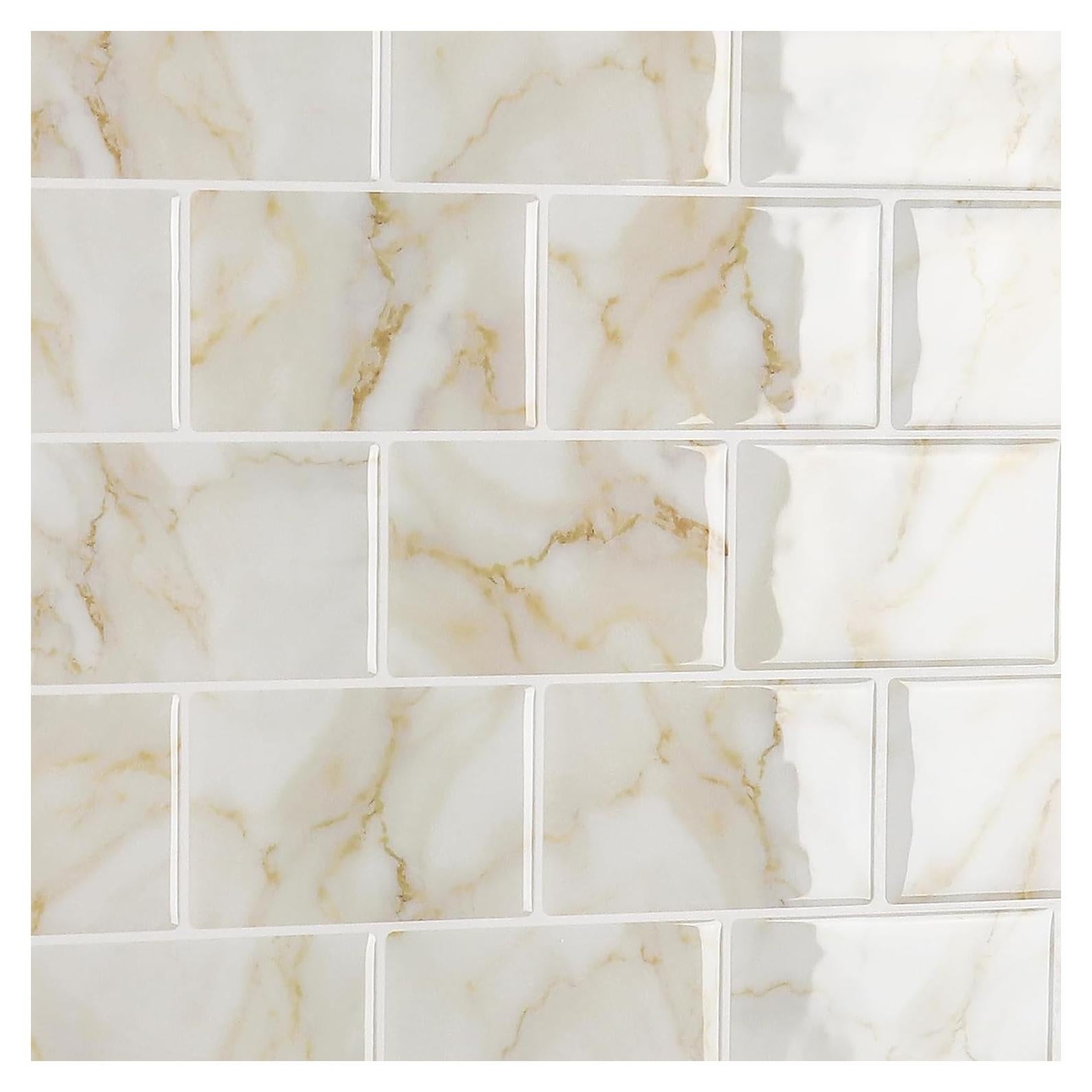 Azulejos Autoadhesivos CRE8TIVE Mármol Amarillo 30.48x30.48cm